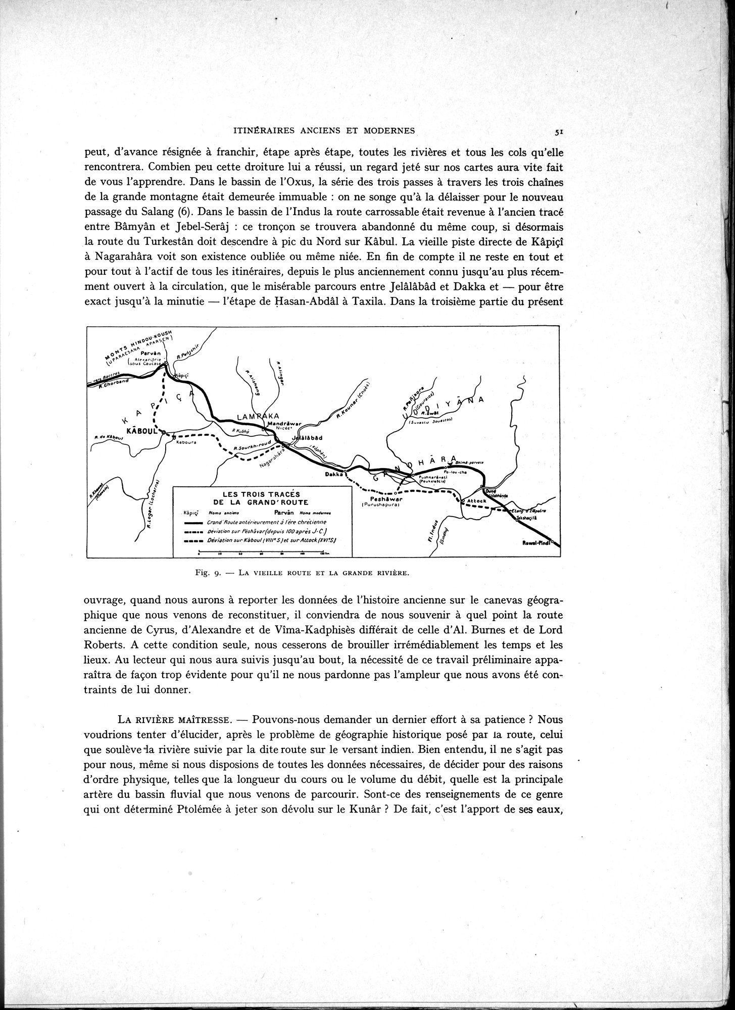La Vieille Route de l'Inde de Bactres à Taxila : vol.1 / 61 ページ（白黒高解像度画像）