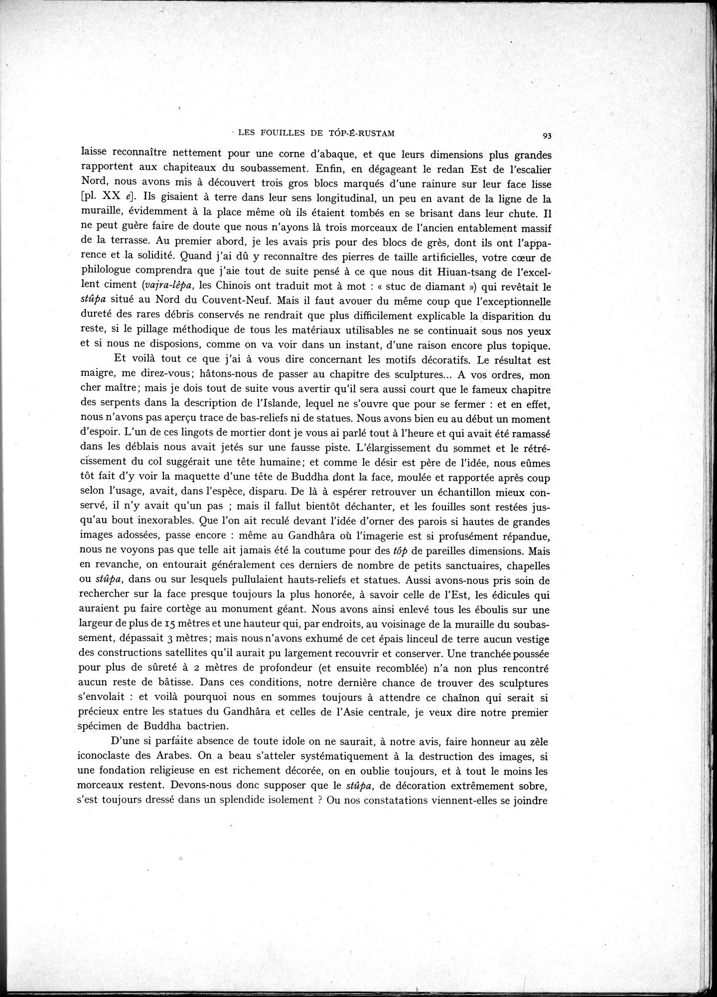La Vieille Route de l'Inde de Bactres à Taxila : vol.1 / 103 ページ（白黒高解像度画像）