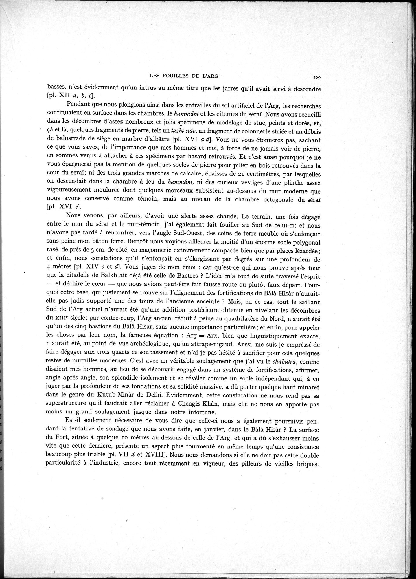 La Vieille Route de l'Inde de Bactres à Taxila : vol.1 / Page 119 (Grayscale High Resolution Image)