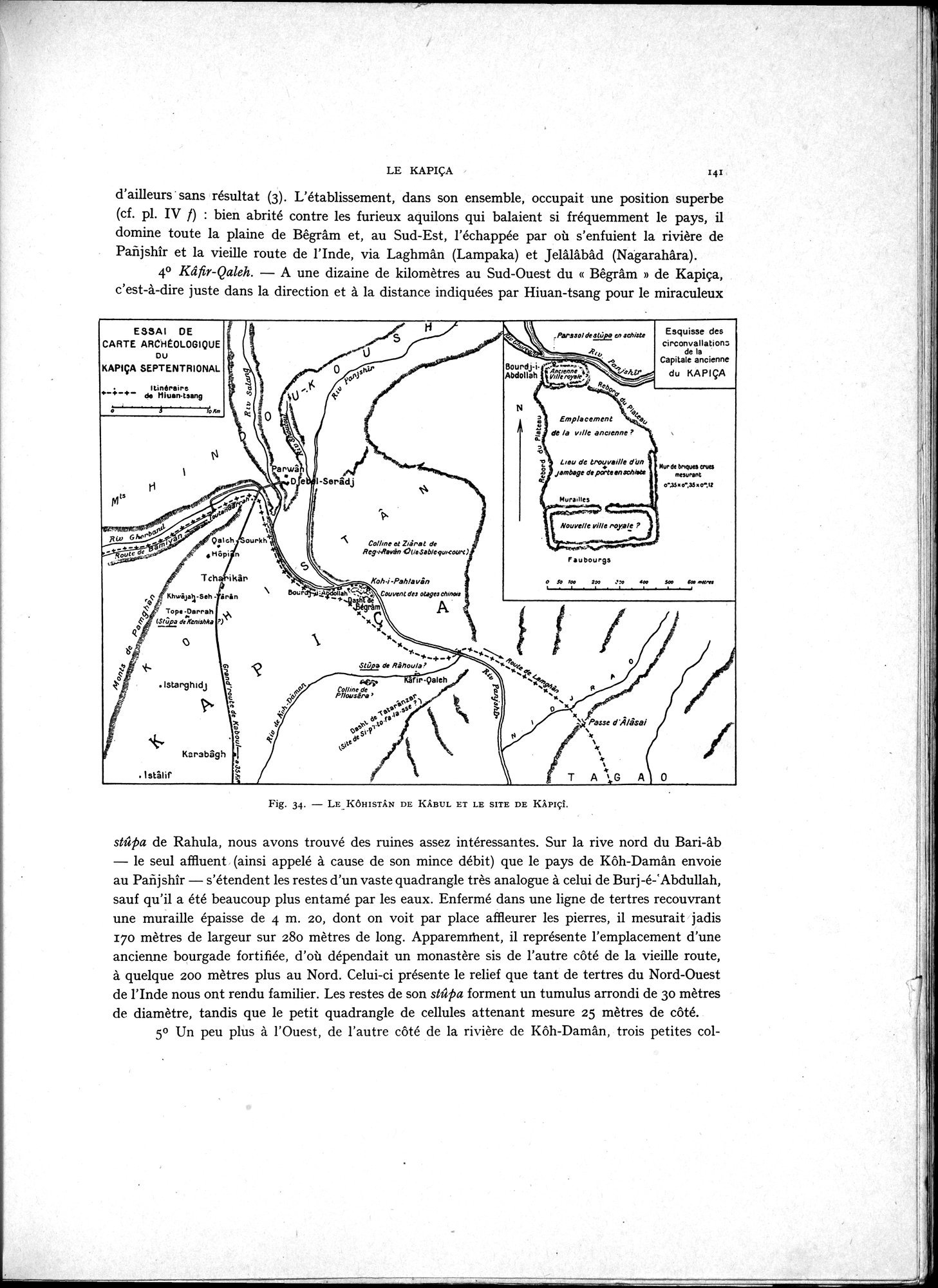 La Vieille Route de l'Inde de Bactres à Taxila : vol.1 / 151 ページ（白黒高解像度画像）