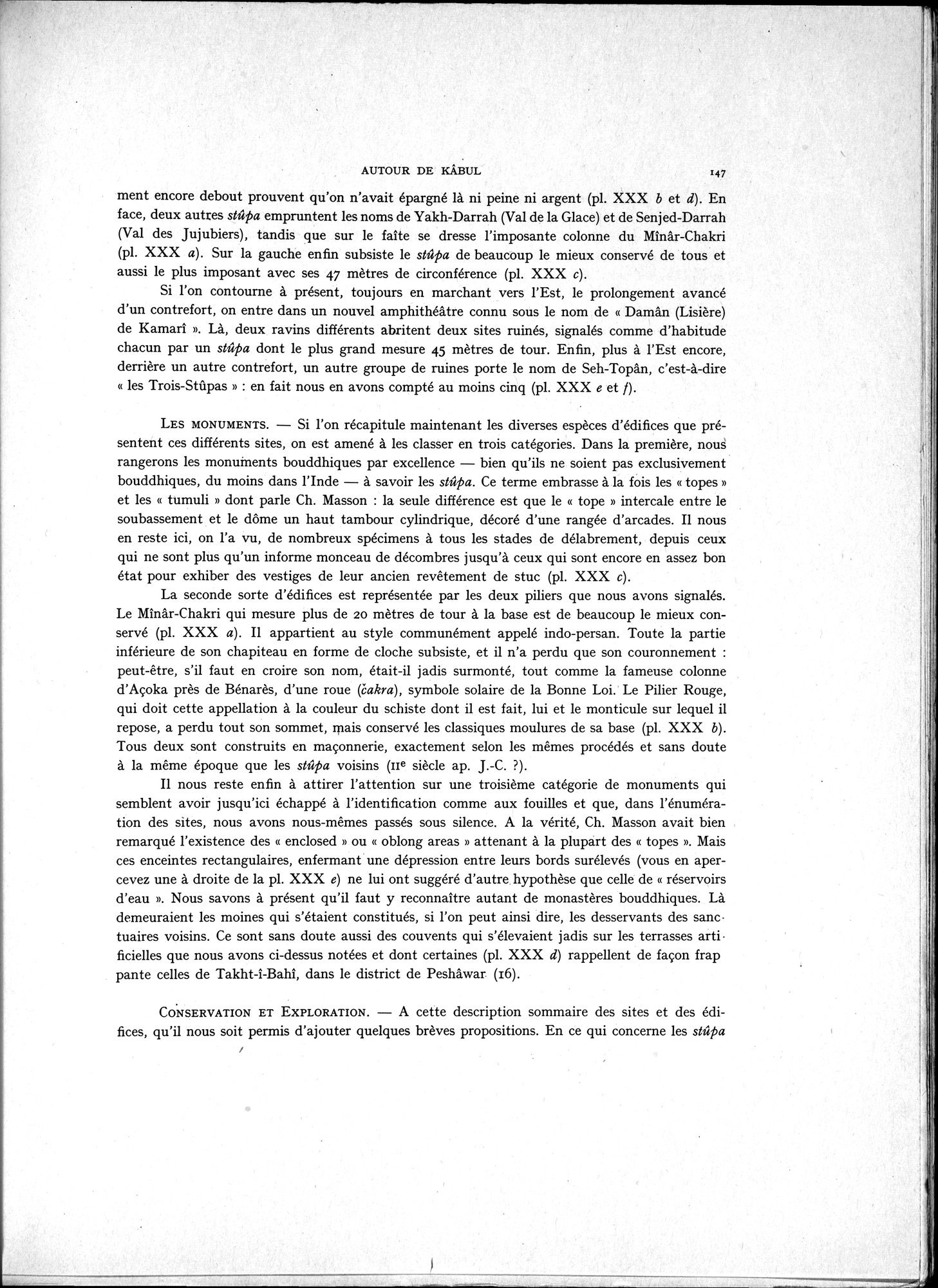 La Vieille Route de l'Inde de Bactres à Taxila : vol.1 / 157 ページ（白黒高解像度画像）