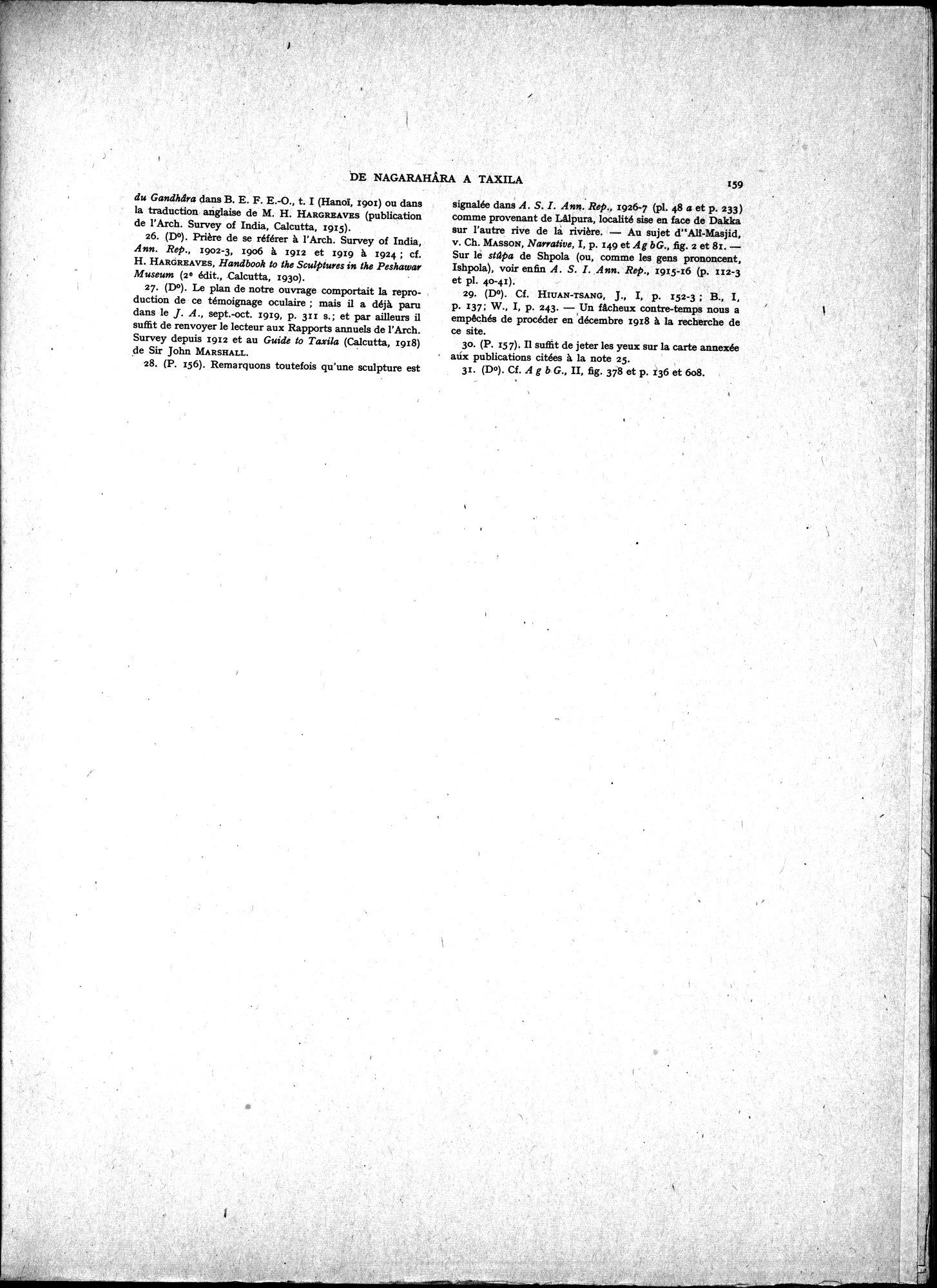 La Vieille Route de l'Inde de Bactres à Taxila : vol.1 / 169 ページ（白黒高解像度画像）