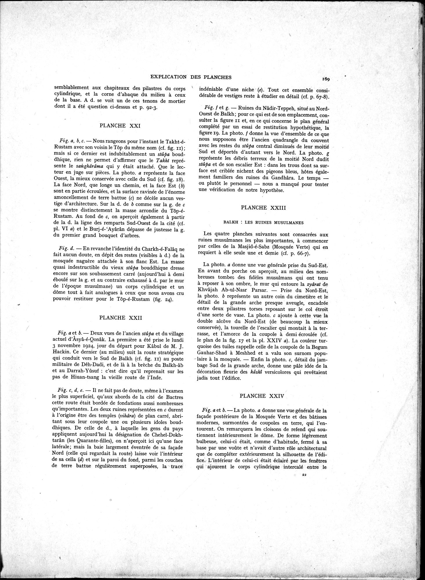 La Vieille Route de l'Inde de Bactres à Taxila : vol.1 / 179 ページ（白黒高解像度画像）