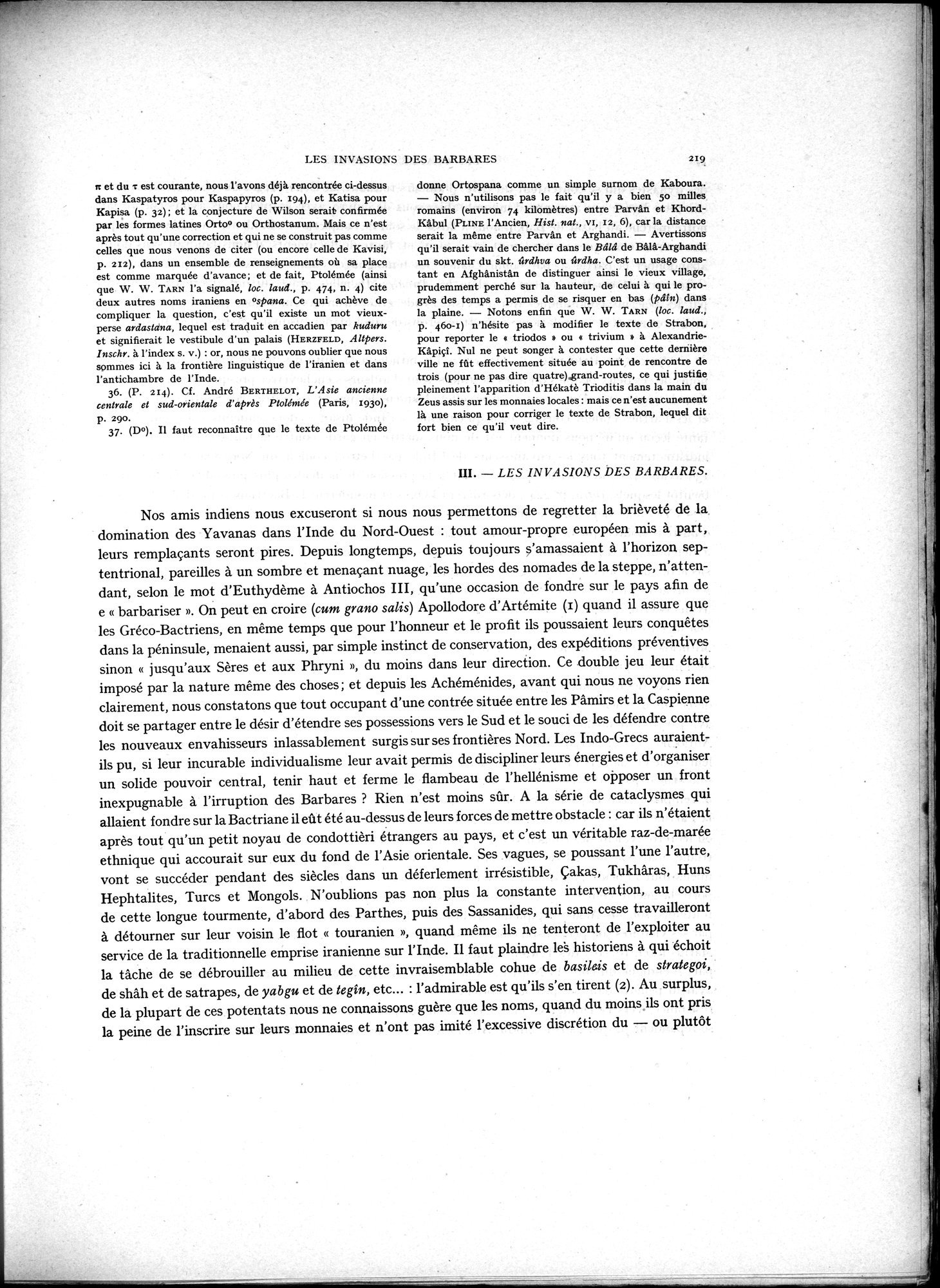 La Vieille Route de l'Inde de Bactres à Taxila : vol.2 / Page 53 (Grayscale High Resolution Image)