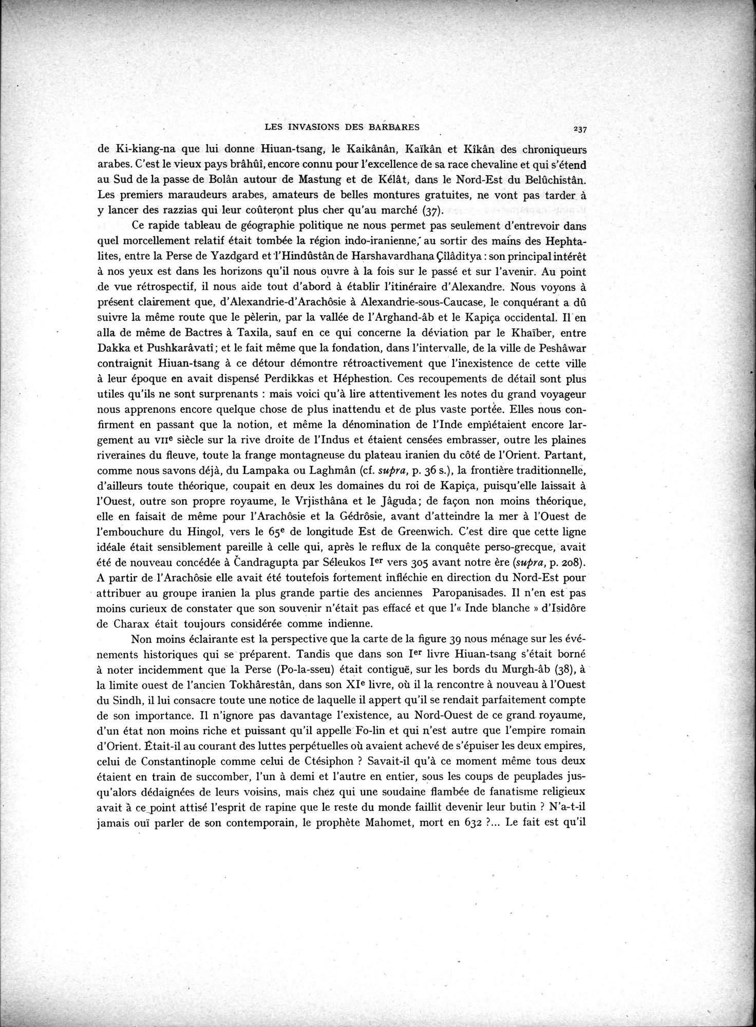 La Vieille Route de l'Inde de Bactres à Taxila : vol.2 / 71 ページ（白黒高解像度画像）