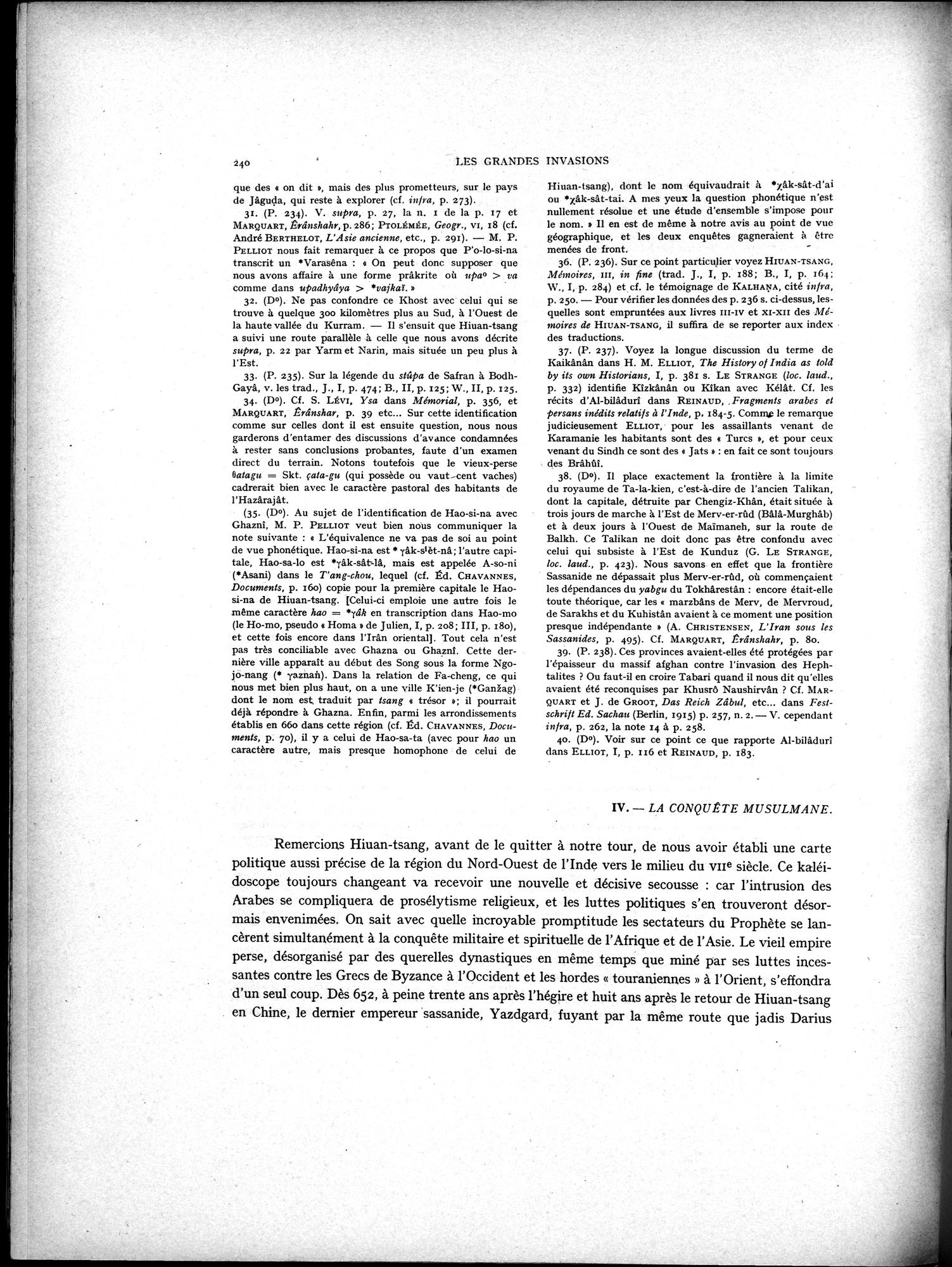 La Vieille Route de l'Inde de Bactres à Taxila : vol.2 / Page 74 (Grayscale High Resolution Image)
