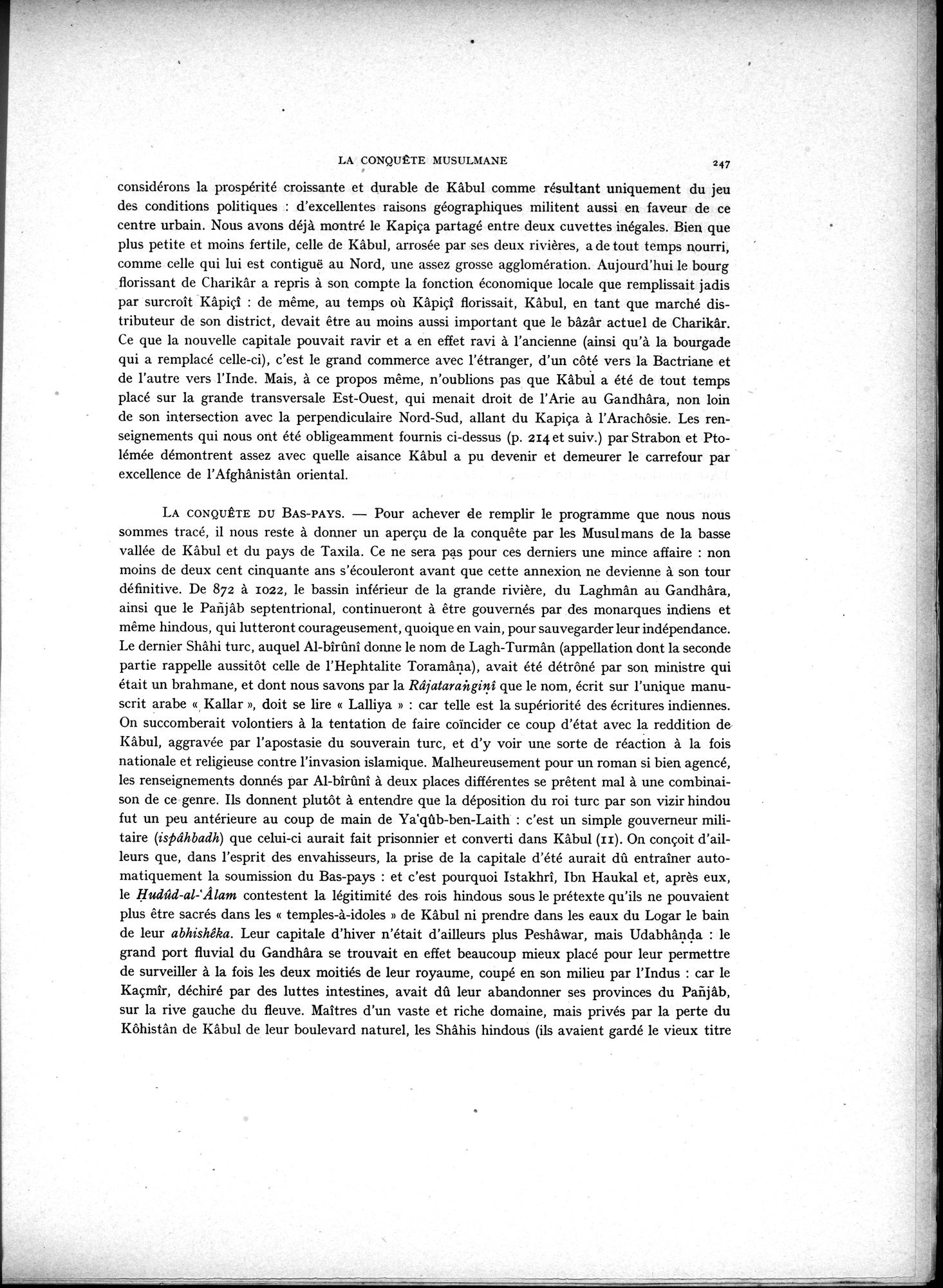 La Vieille Route de l'Inde de Bactres à Taxila : vol.2 / Page 81 (Grayscale High Resolution Image)