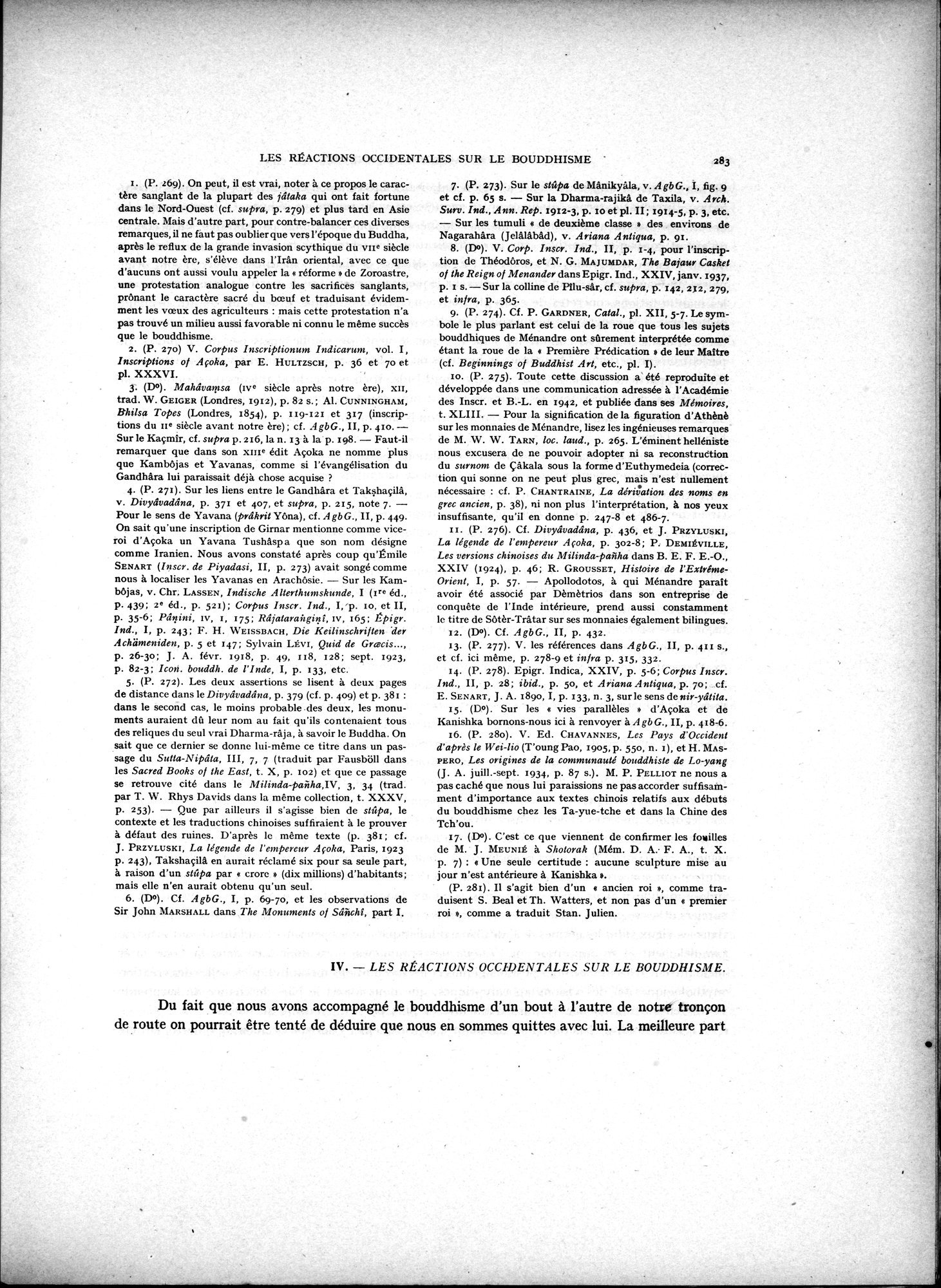 La Vieille Route de l'Inde de Bactres à Taxila : vol.2 / 117 ページ（白黒高解像度画像）