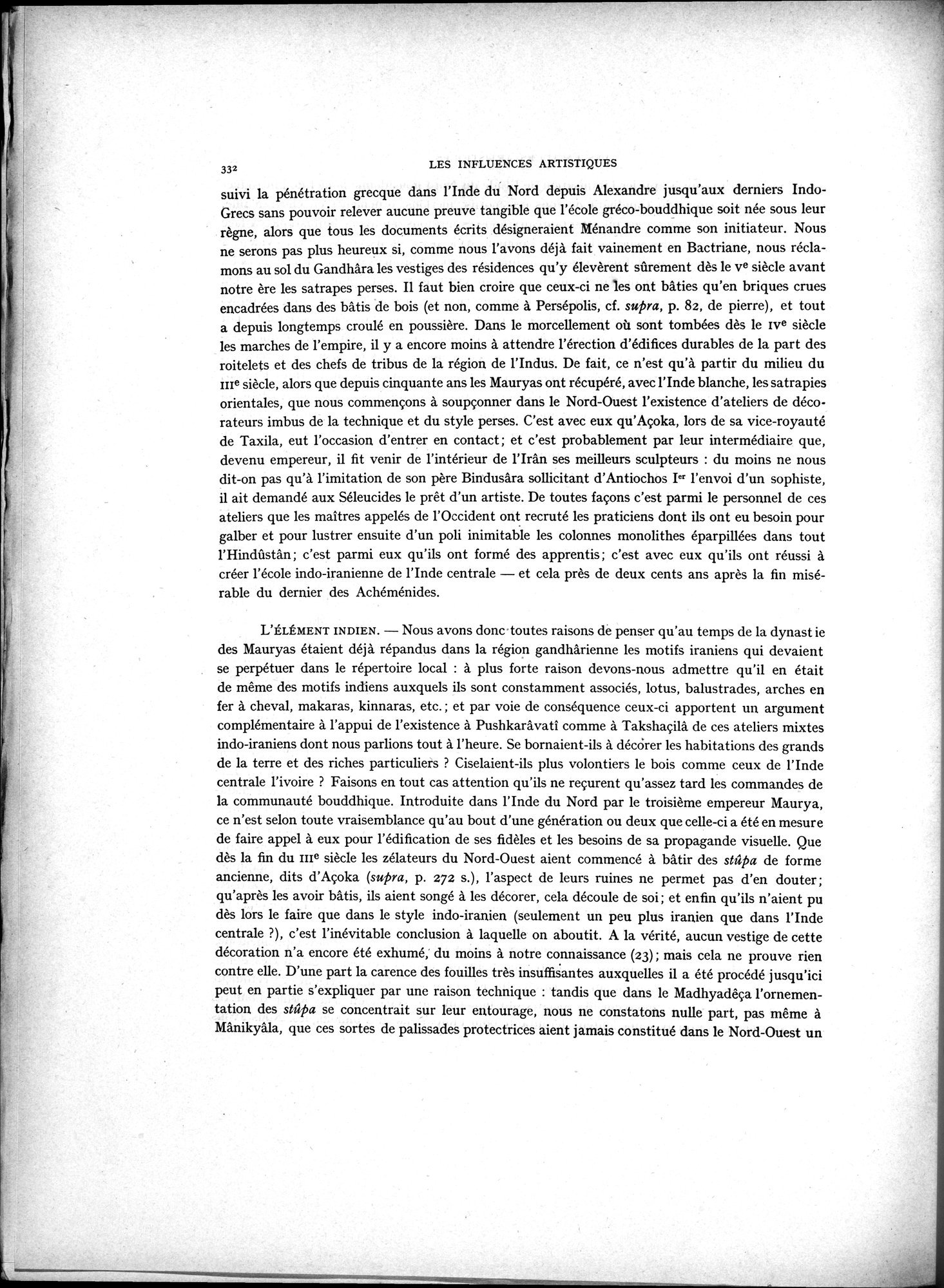 La Vieille Route de l'Inde de Bactres à Taxila : vol.2 / 166 ページ（白黒高解像度画像）