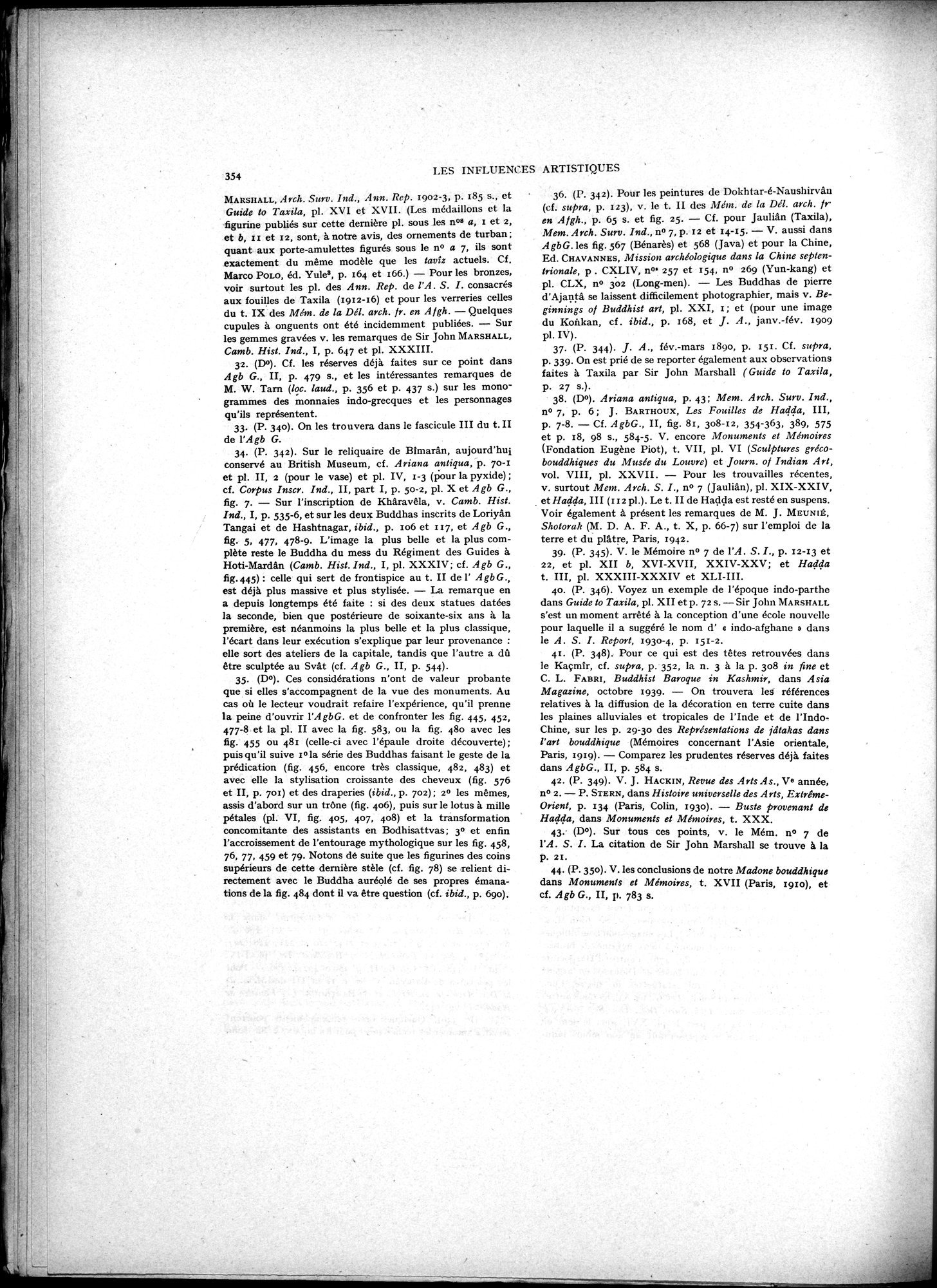 La Vieille Route de l'Inde de Bactres à Taxila : vol.2 / Page 188 (Grayscale High Resolution Image)