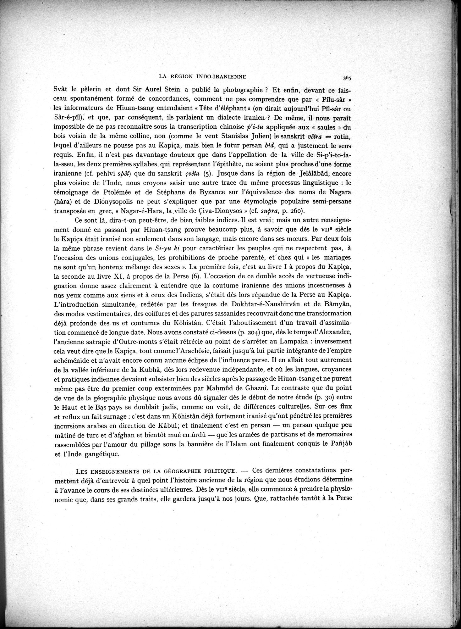 La Vieille Route de l'Inde de Bactres à Taxila : vol.2 / 199 ページ（白黒高解像度画像）