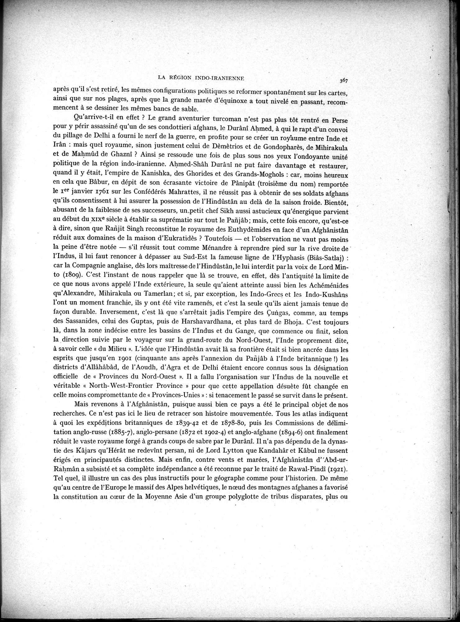 La Vieille Route de l'Inde de Bactres à Taxila : vol.2 / 201 ページ（白黒高解像度画像）