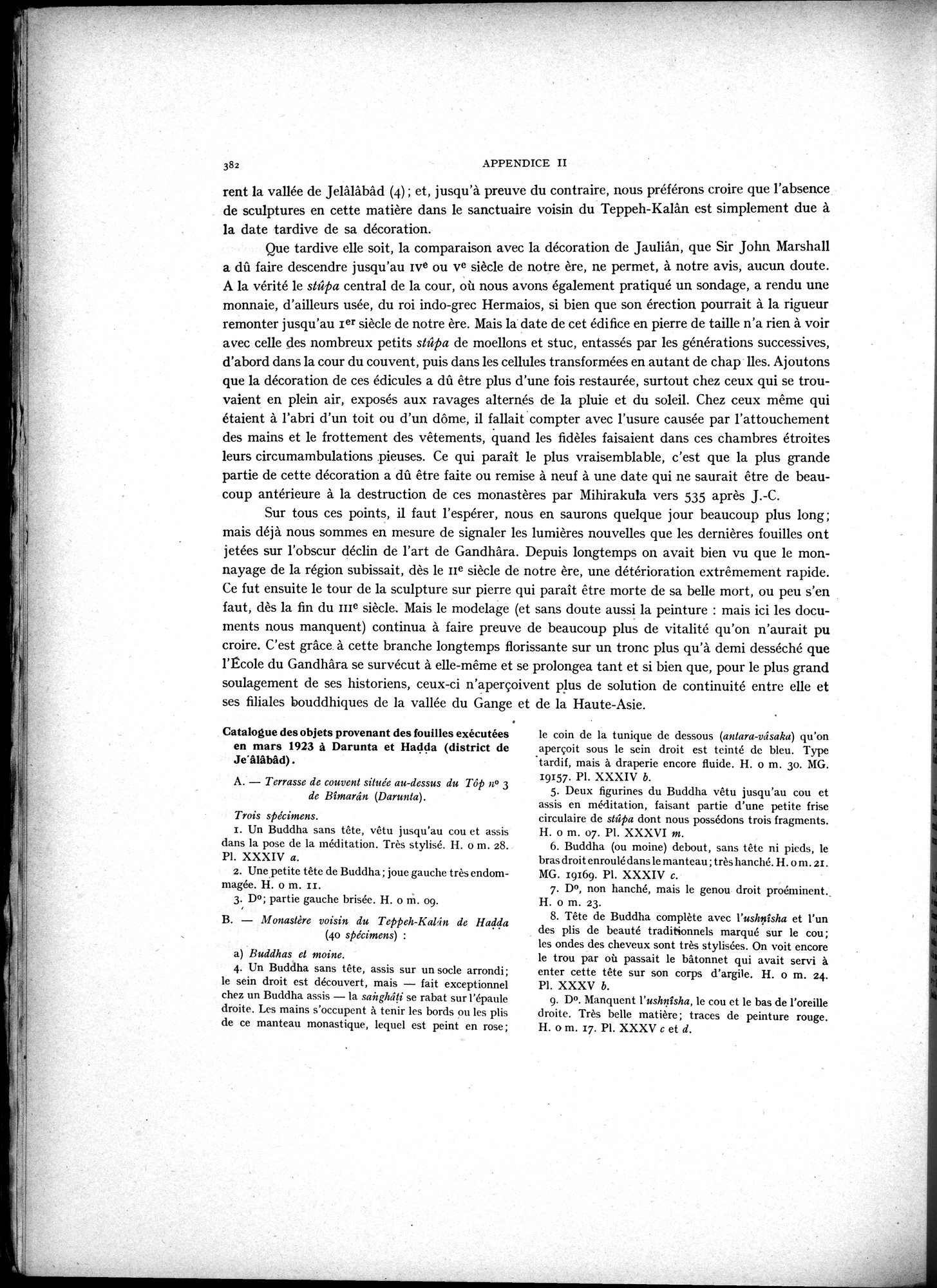 La Vieille Route de l'Inde de Bactres à Taxila : vol.2 / Page 216 (Grayscale High Resolution Image)