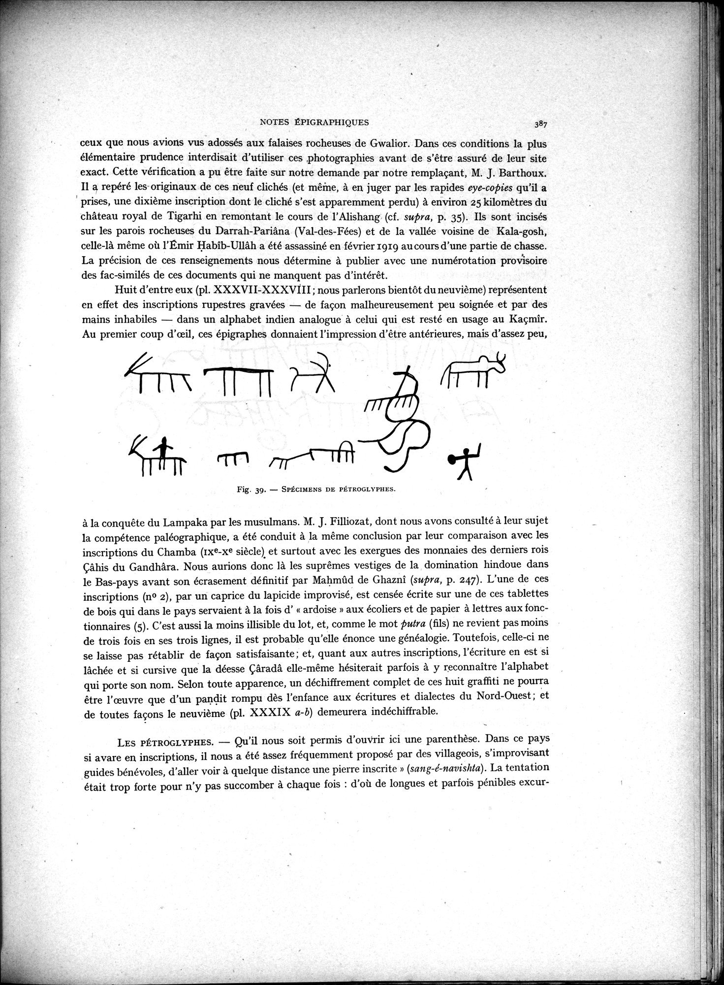 La Vieille Route de l'Inde de Bactres à Taxila : vol.2 / 221 ページ（白黒高解像度画像）
