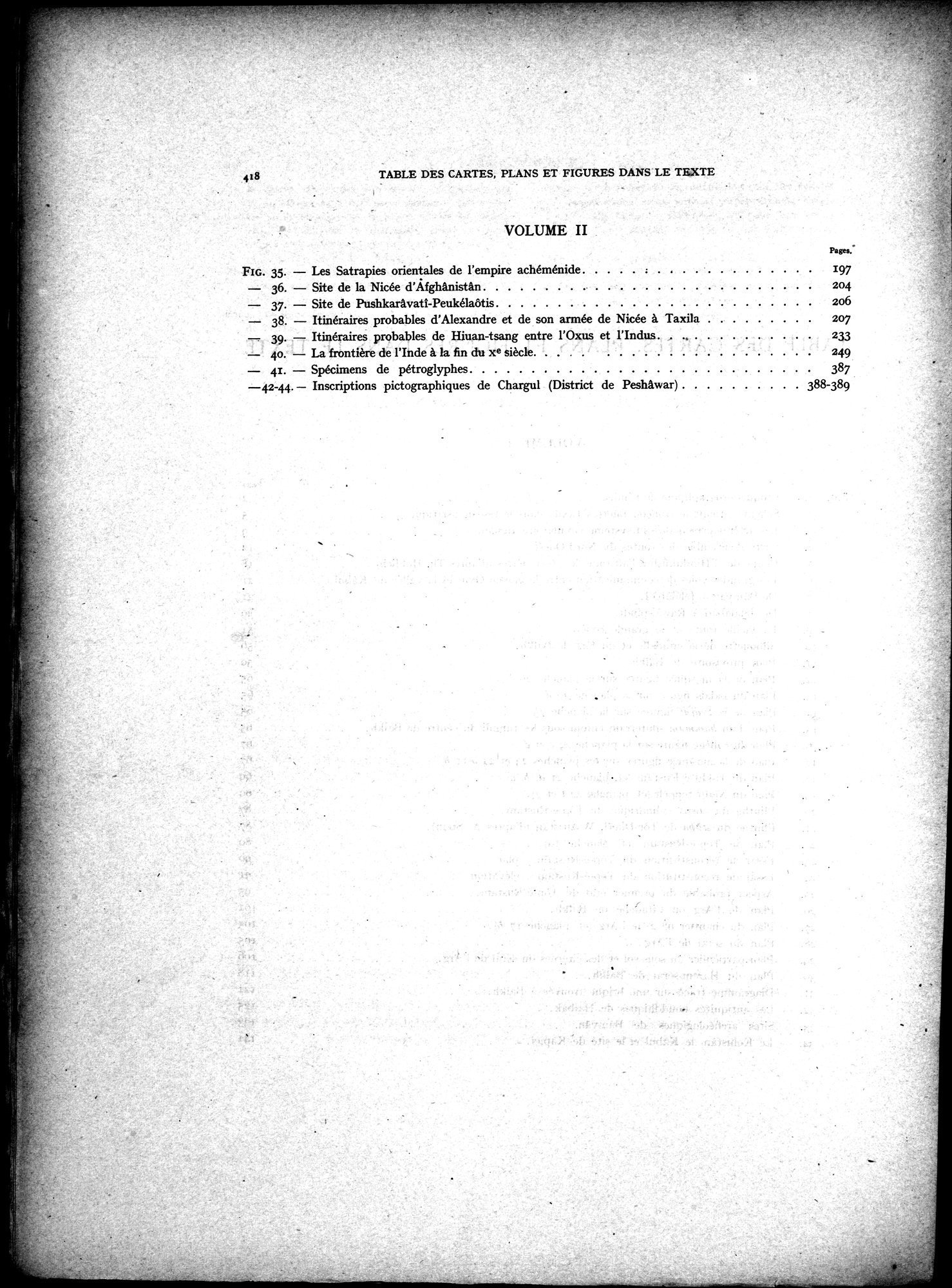 La Vieille Route de l'Inde de Bactres à Taxila : vol.2 / 252 ページ（白黒高解像度画像）