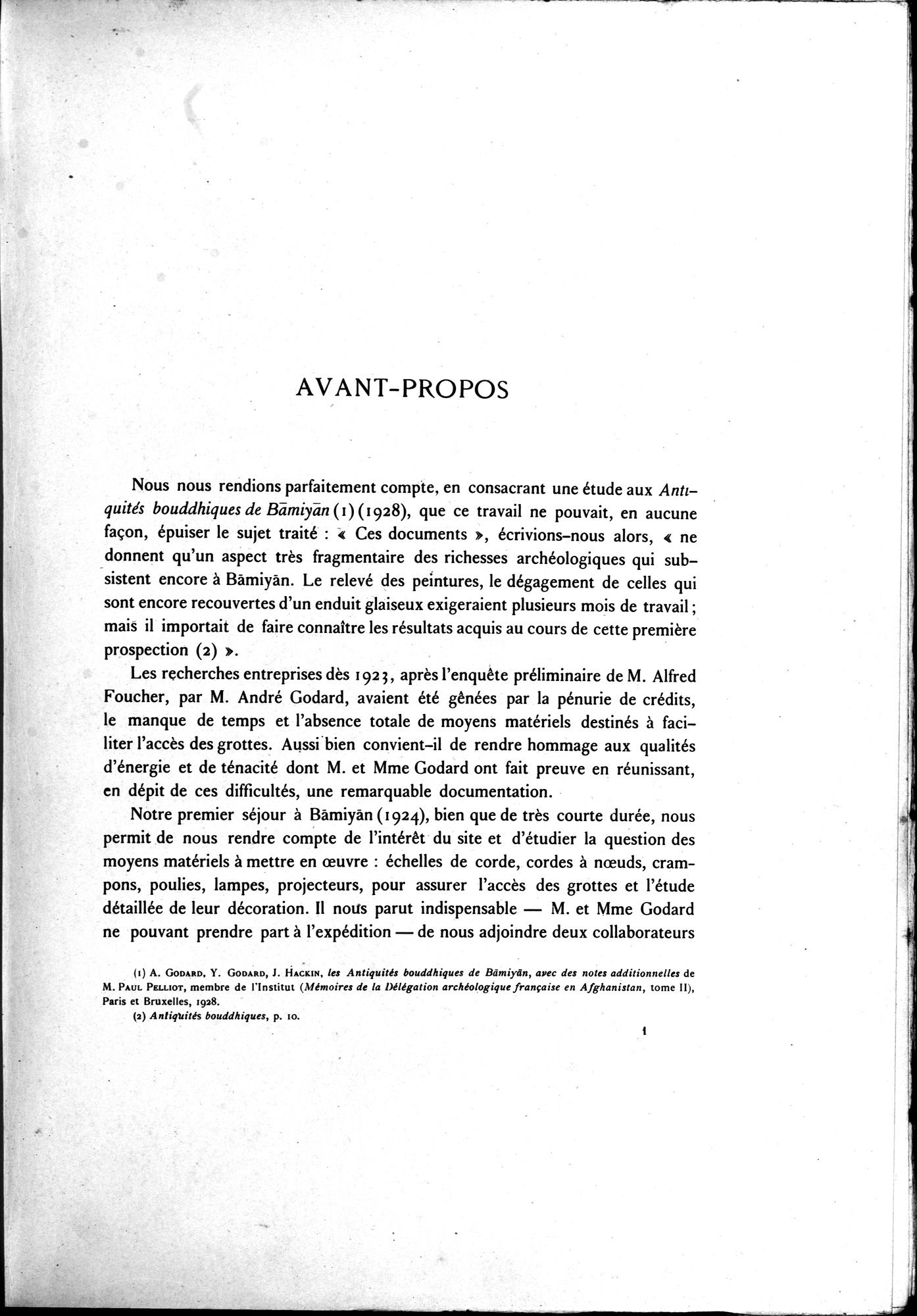 Nouvelles Recherches Archéologiques à Bāmiyān : vol.1 / 7 ページ（白黒高解像度画像）