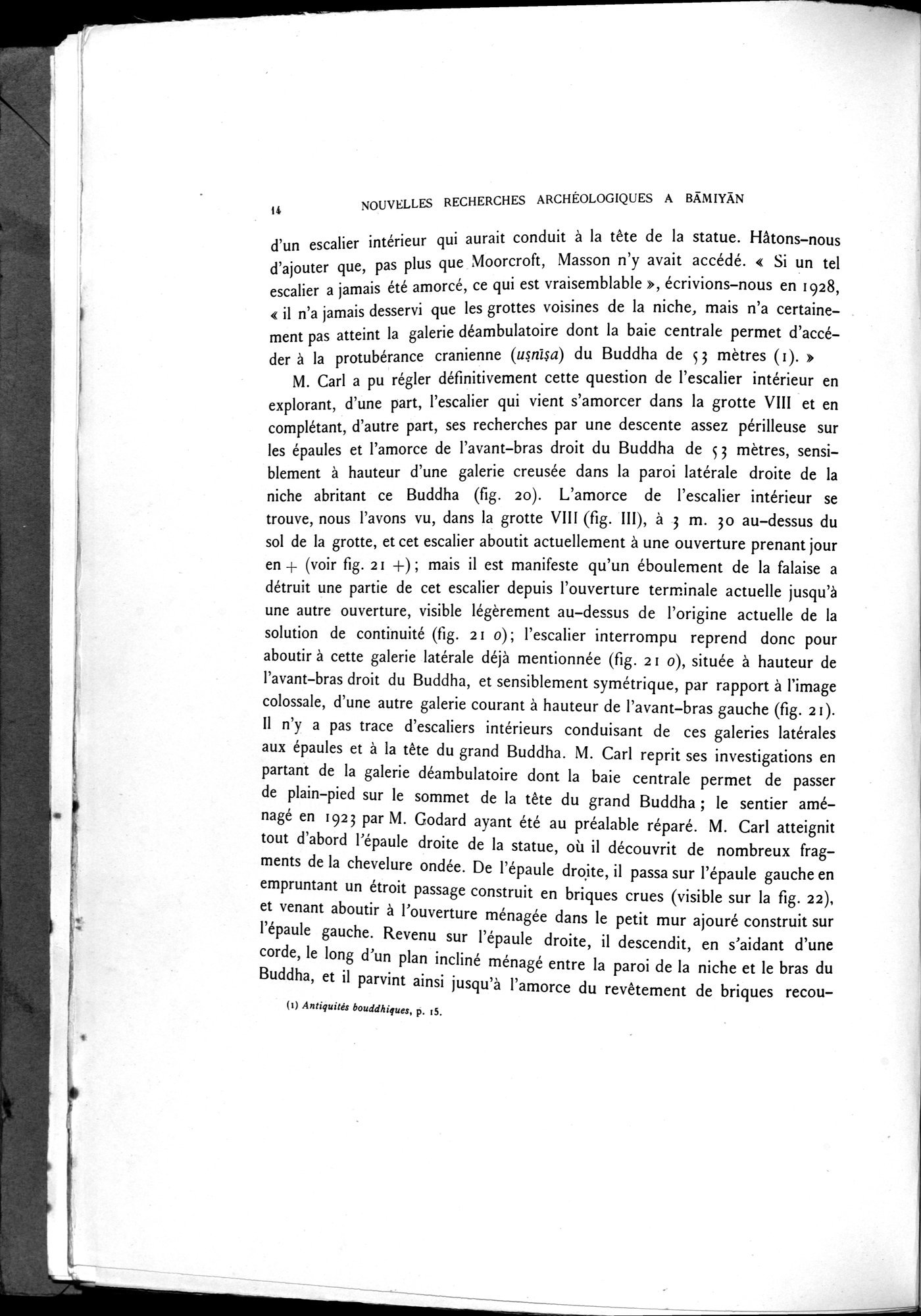Nouvelles Recherches Archéologiques à Bāmiyān : vol.1 / 20 ページ（白黒高解像度画像）