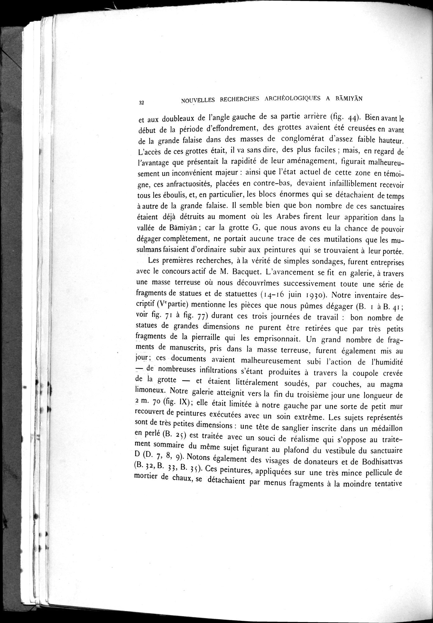 Nouvelles Recherches Archéologiques à Bāmiyān : vol.1 / 38 ページ（白黒高解像度画像）