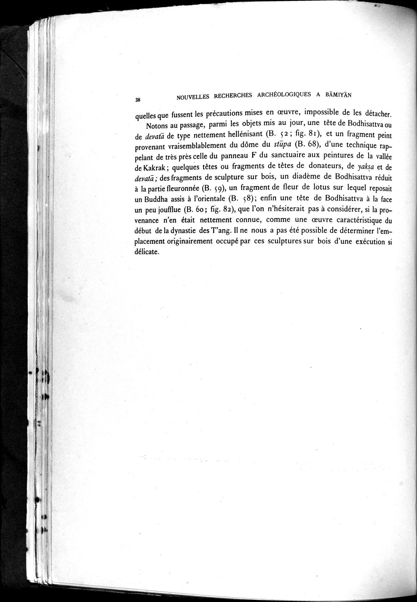 Nouvelles Recherches Archéologiques à Bāmiyān : vol.1 / 44 ページ（白黒高解像度画像）