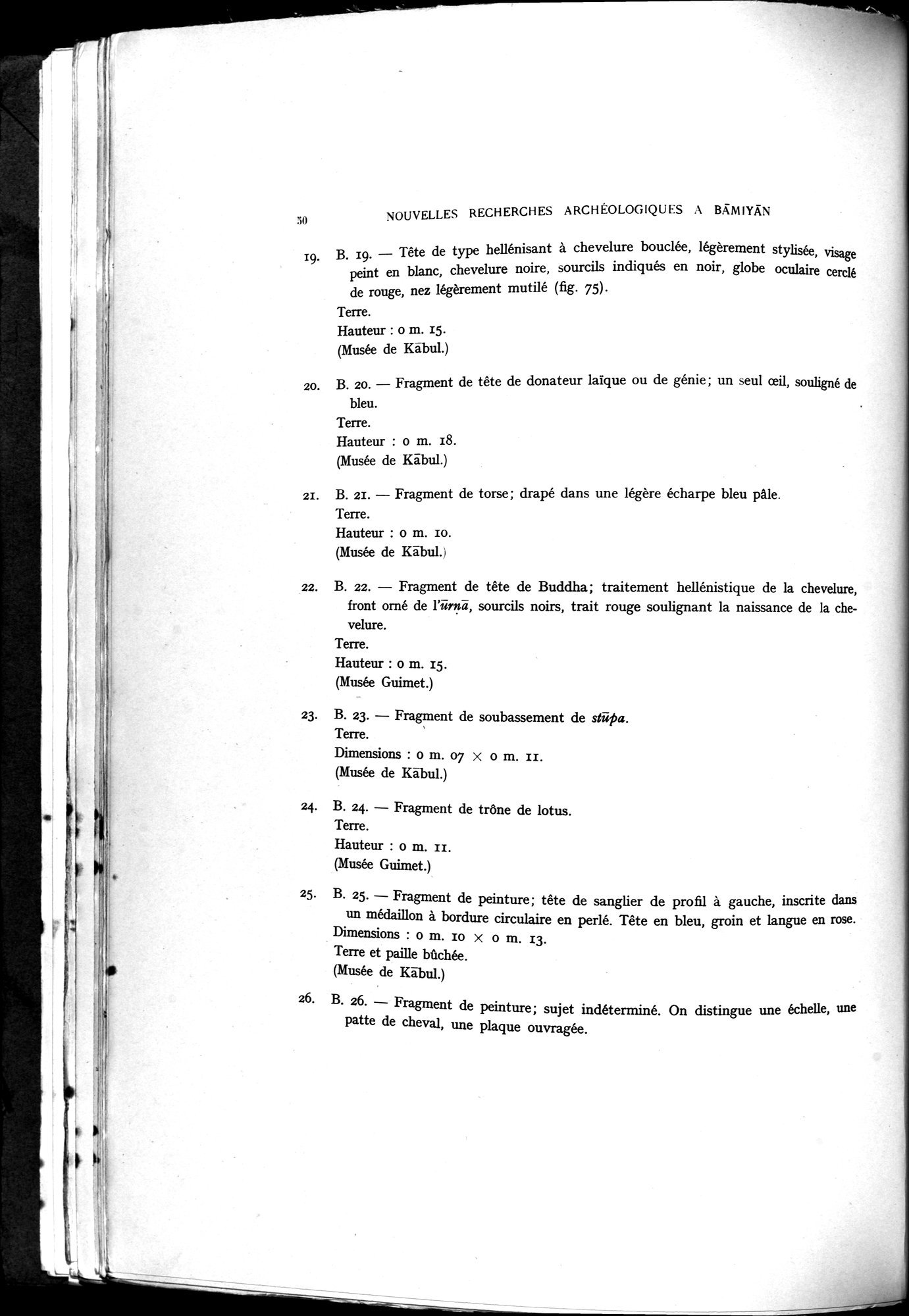 Nouvelles Recherches Archéologiques à Bāmiyān : vol.1 / 56 ページ（白黒高解像度画像）