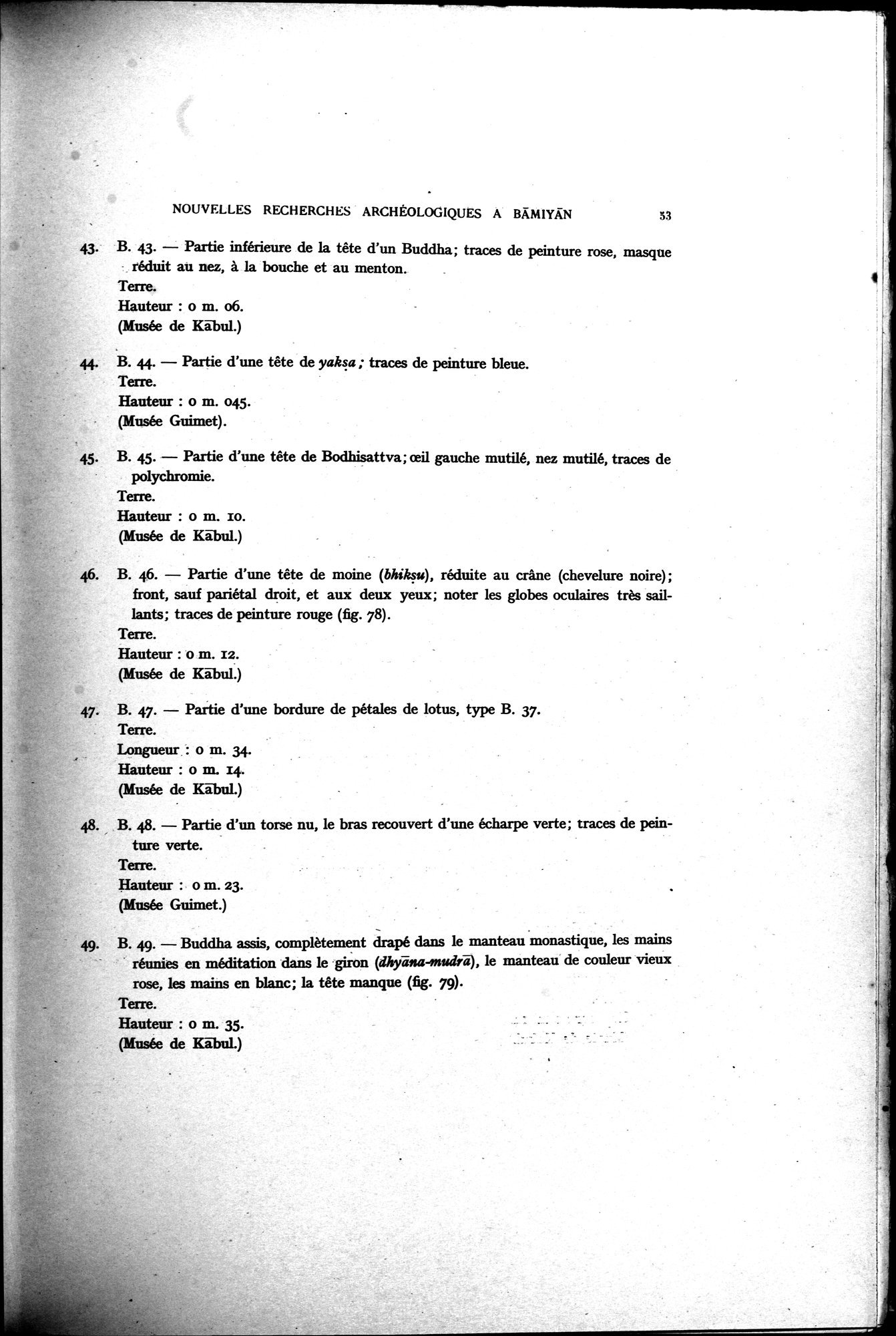 Nouvelles Recherches Archéologiques à Bāmiyān : vol.1 / 59 ページ（白黒高解像度画像）