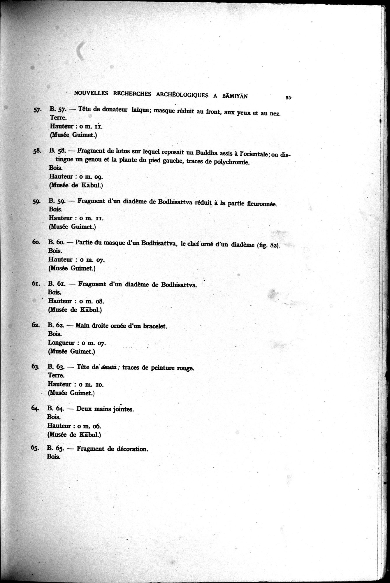 Nouvelles Recherches Archéologiques à Bāmiyān : vol.1 / 61 ページ（白黒高解像度画像）