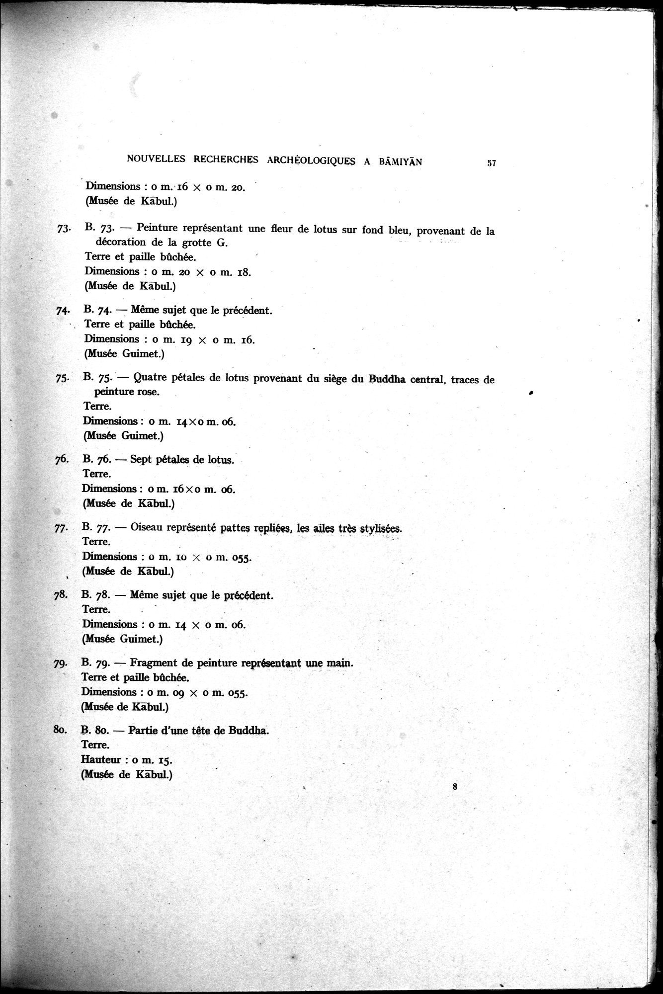 Nouvelles Recherches Archéologiques à Bāmiyān : vol.1 / 63 ページ（白黒高解像度画像）