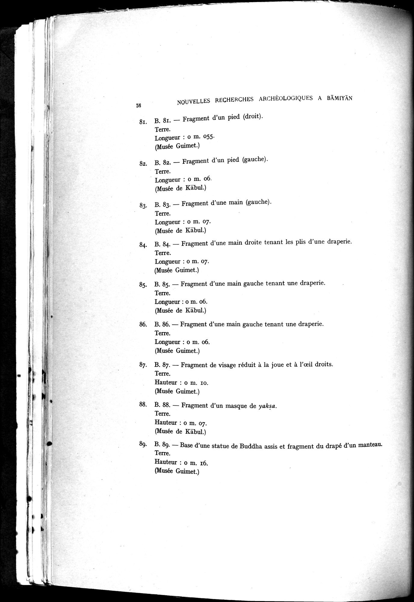 Nouvelles Recherches Archéologiques à Bāmiyān : vol.1 / Page 64 (Grayscale High Resolution Image)