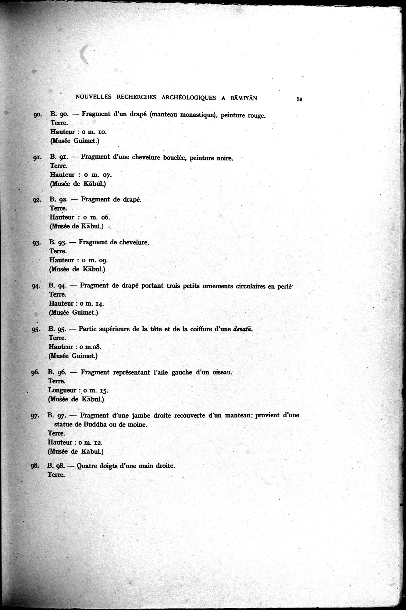 Nouvelles Recherches Archéologiques à Bāmiyān : vol.1 / Page 65 (Grayscale High Resolution Image)