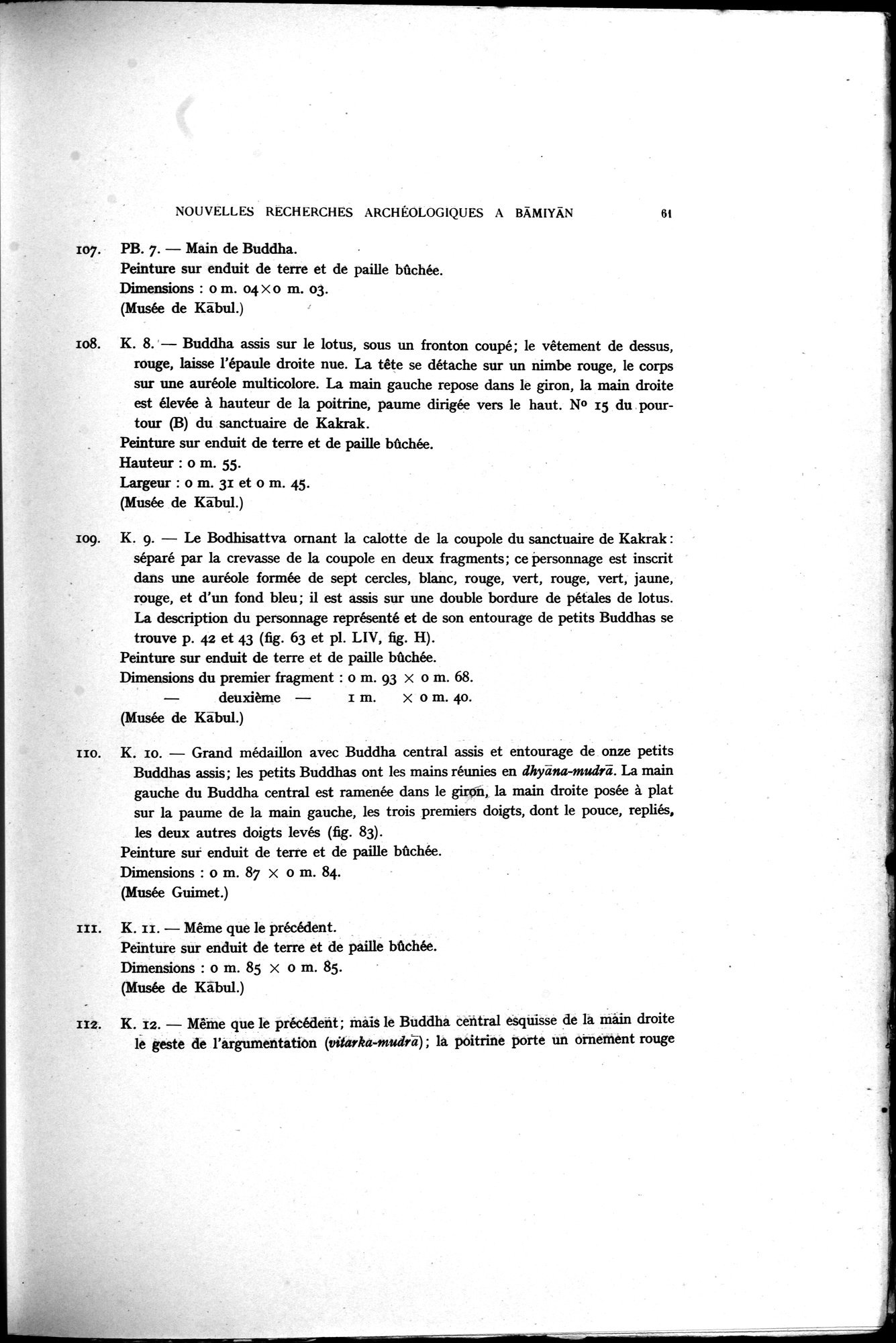 Nouvelles Recherches Archéologiques à Bāmiyān : vol.1 / 67 ページ（白黒高解像度画像）