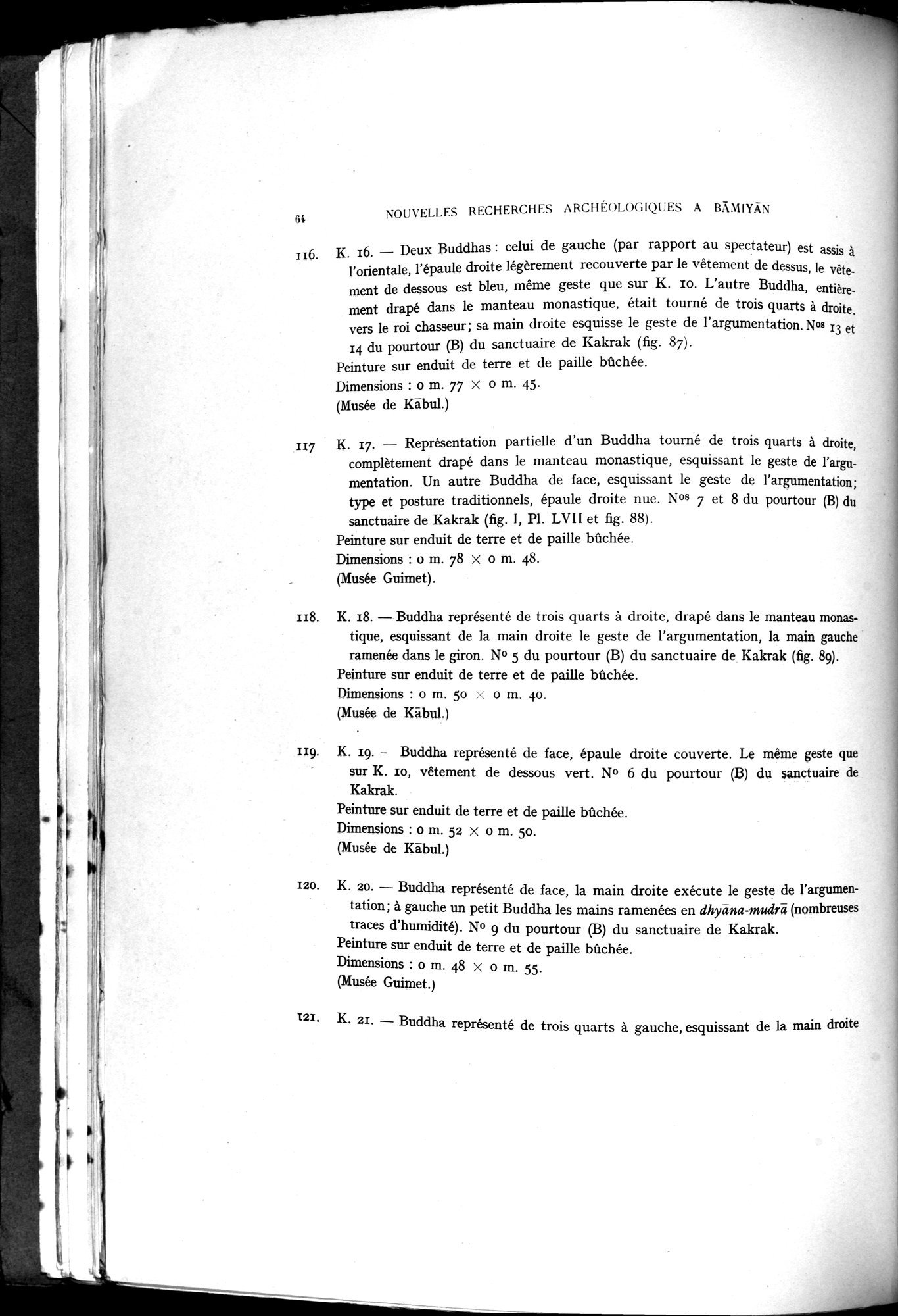 Nouvelles Recherches Archéologiques à Bāmiyān : vol.1 / 70 ページ（白黒高解像度画像）