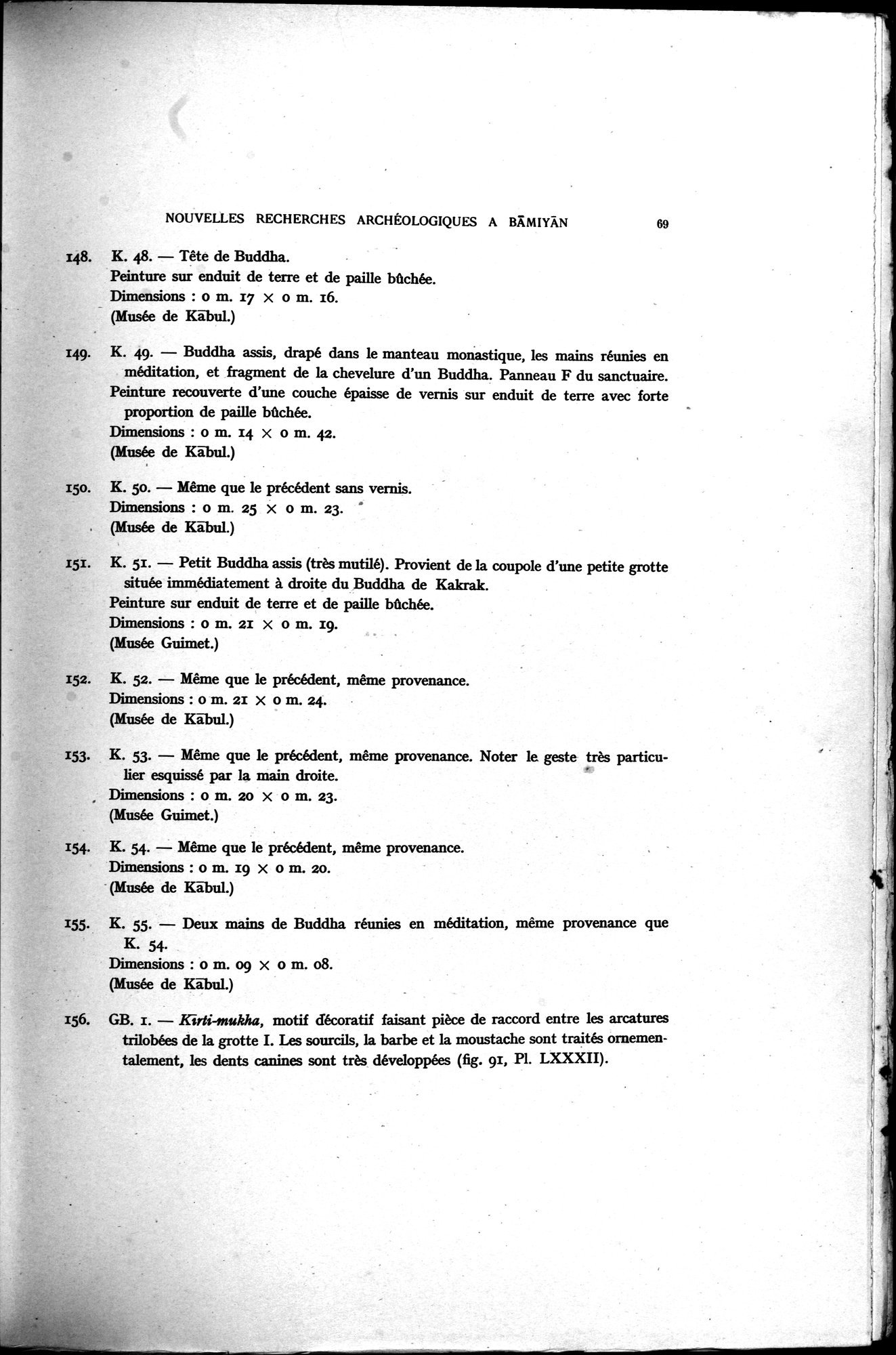 Nouvelles Recherches Archéologiques à Bāmiyān : vol.1 / 75 ページ（白黒高解像度画像）