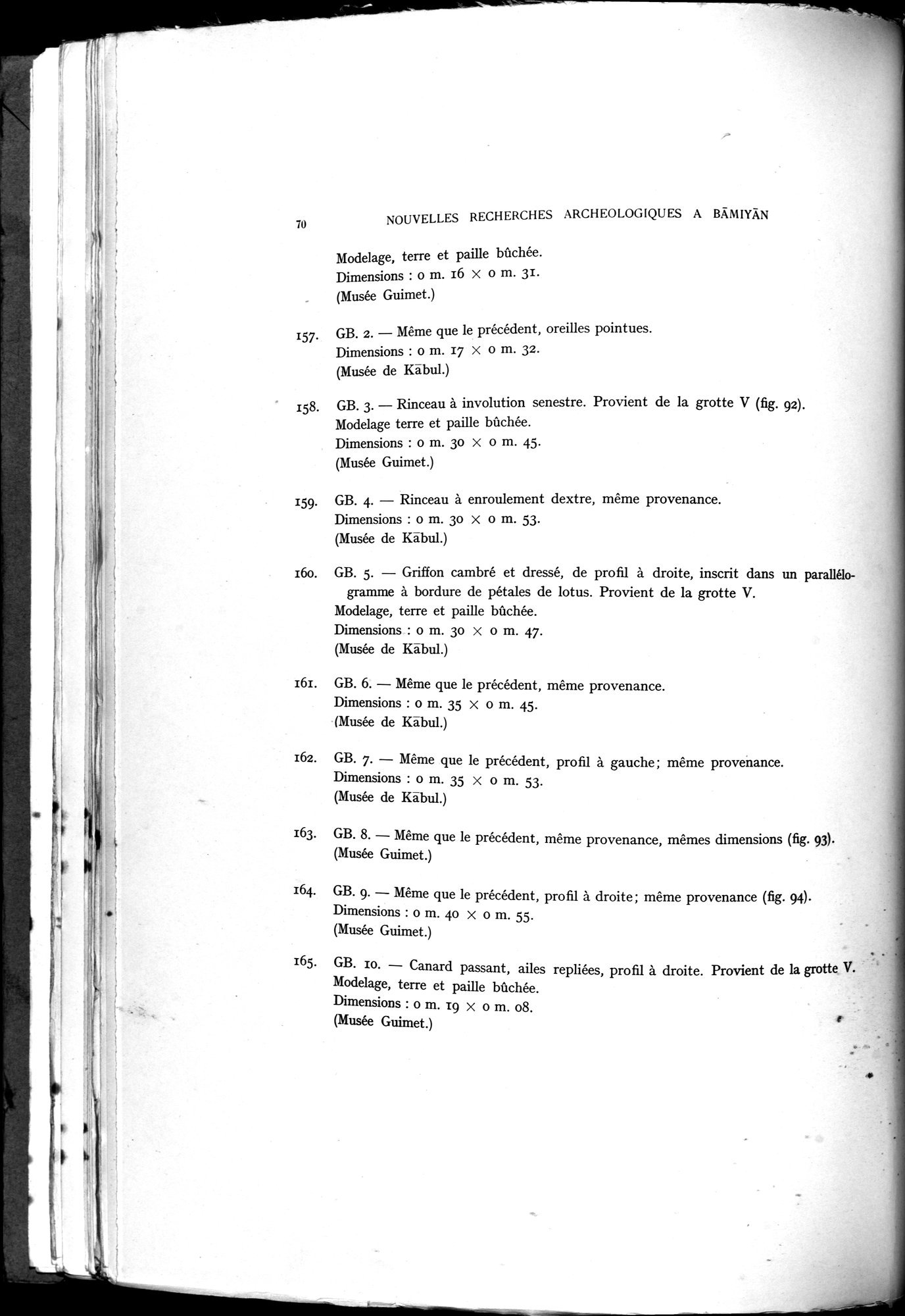 Nouvelles Recherches Archéologiques à Bāmiyān : vol.1 / Page 76 (Grayscale High Resolution Image)