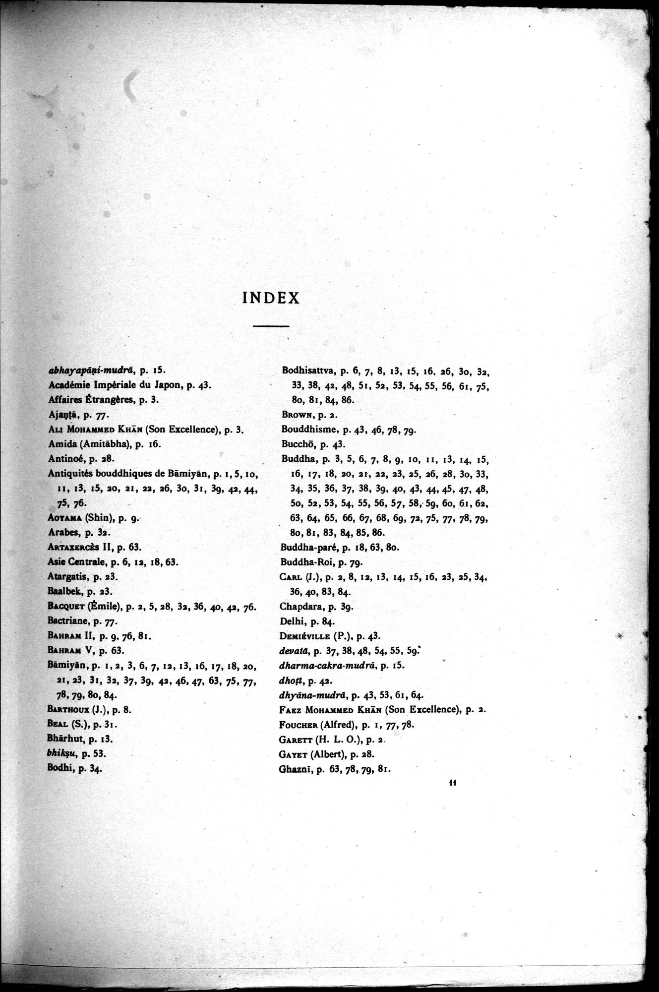 Nouvelles Recherches Archéologiques à Bāmiyān : vol.1 / 87 ページ（白黒高解像度画像）