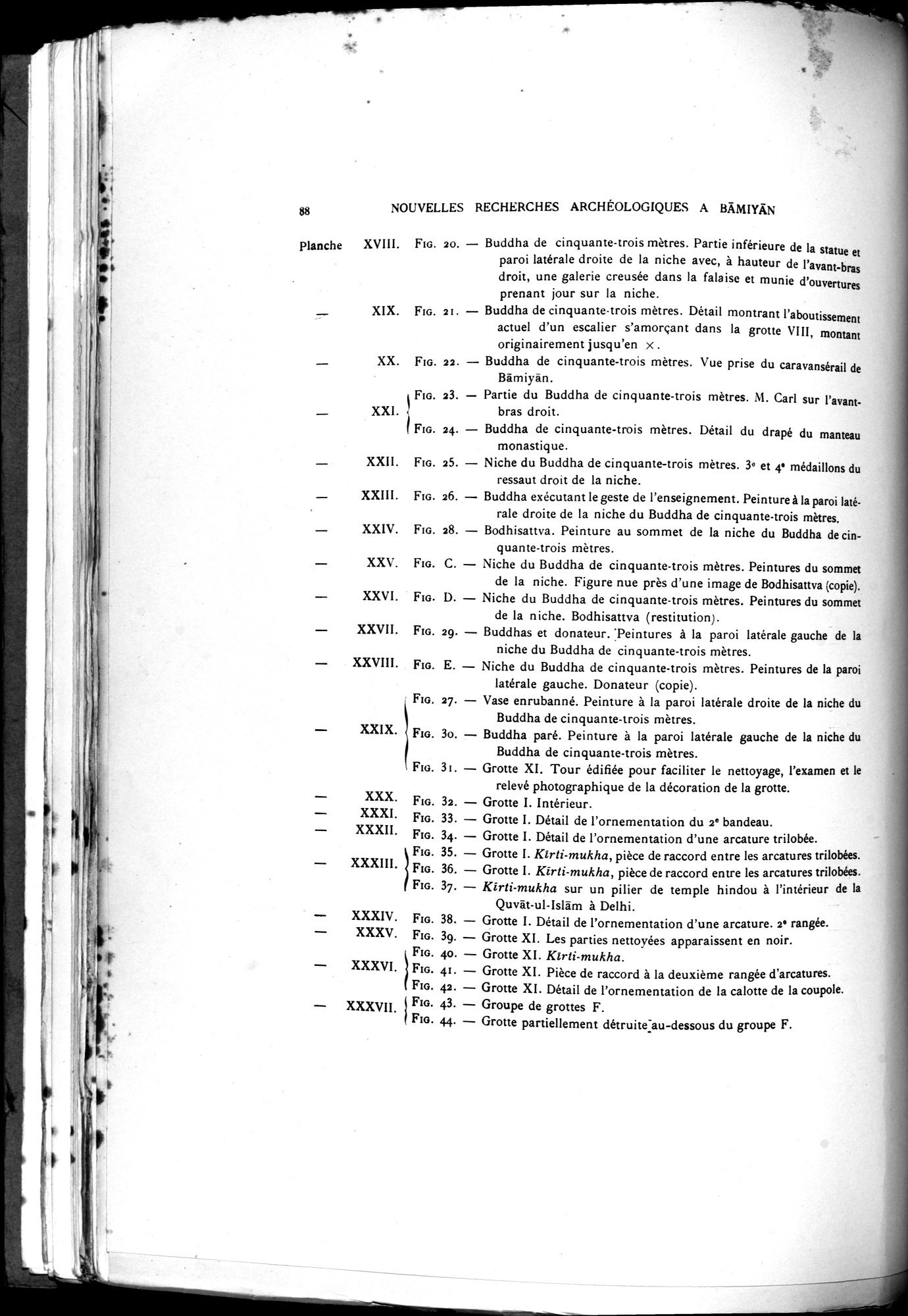 Nouvelles Recherches Archéologiques à Bāmiyān : vol.1 / 94 ページ（白黒高解像度画像）