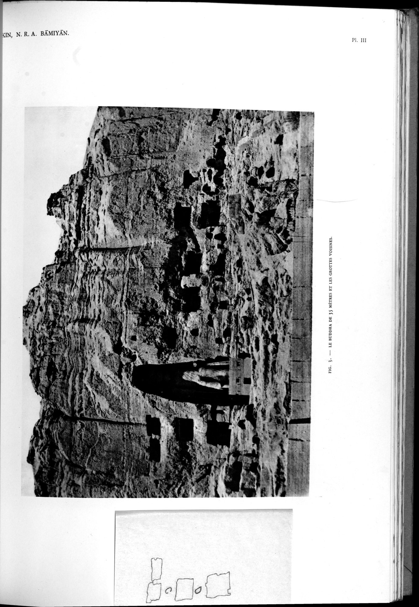 Nouvelles Recherches Archéologiques à Bāmiyān : vol.1 / 105 ページ（白黒高解像度画像）