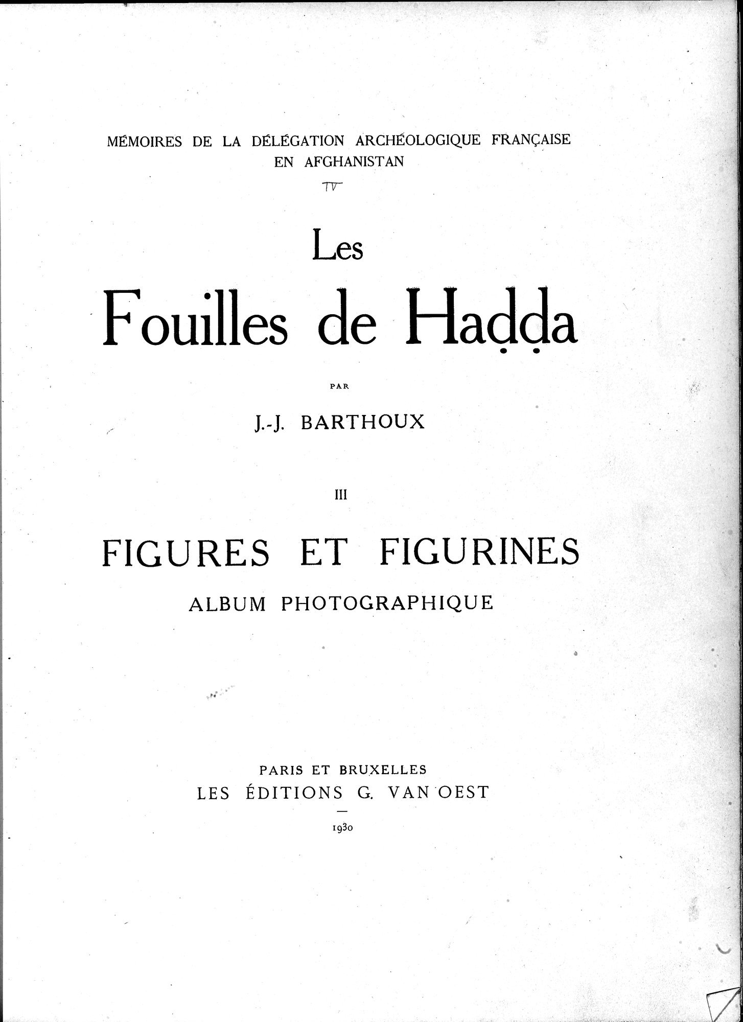 Les Fouilles de Haḍḍa III : vol.3 / 11 ページ（白黒高解像度画像）