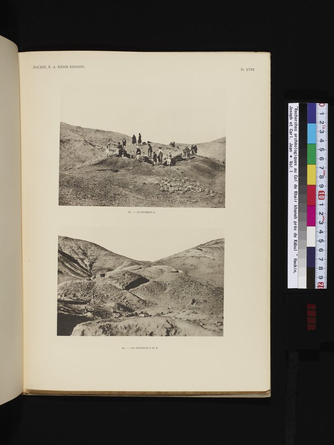 Recherches Archéologiques au Col de Khair khaneh près de Kābul : vol.1 / Page 85 (Color Image)