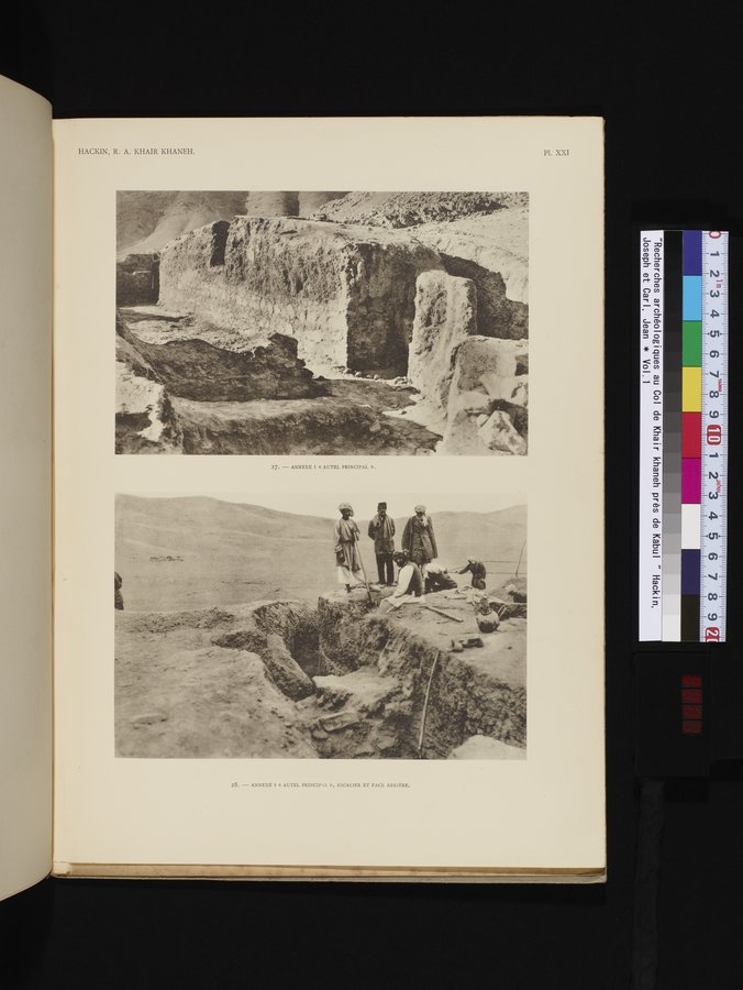 Recherches Archéologiques au Col de Khair khaneh près de Kābul : vol.1 / Page 91 (Color Image)