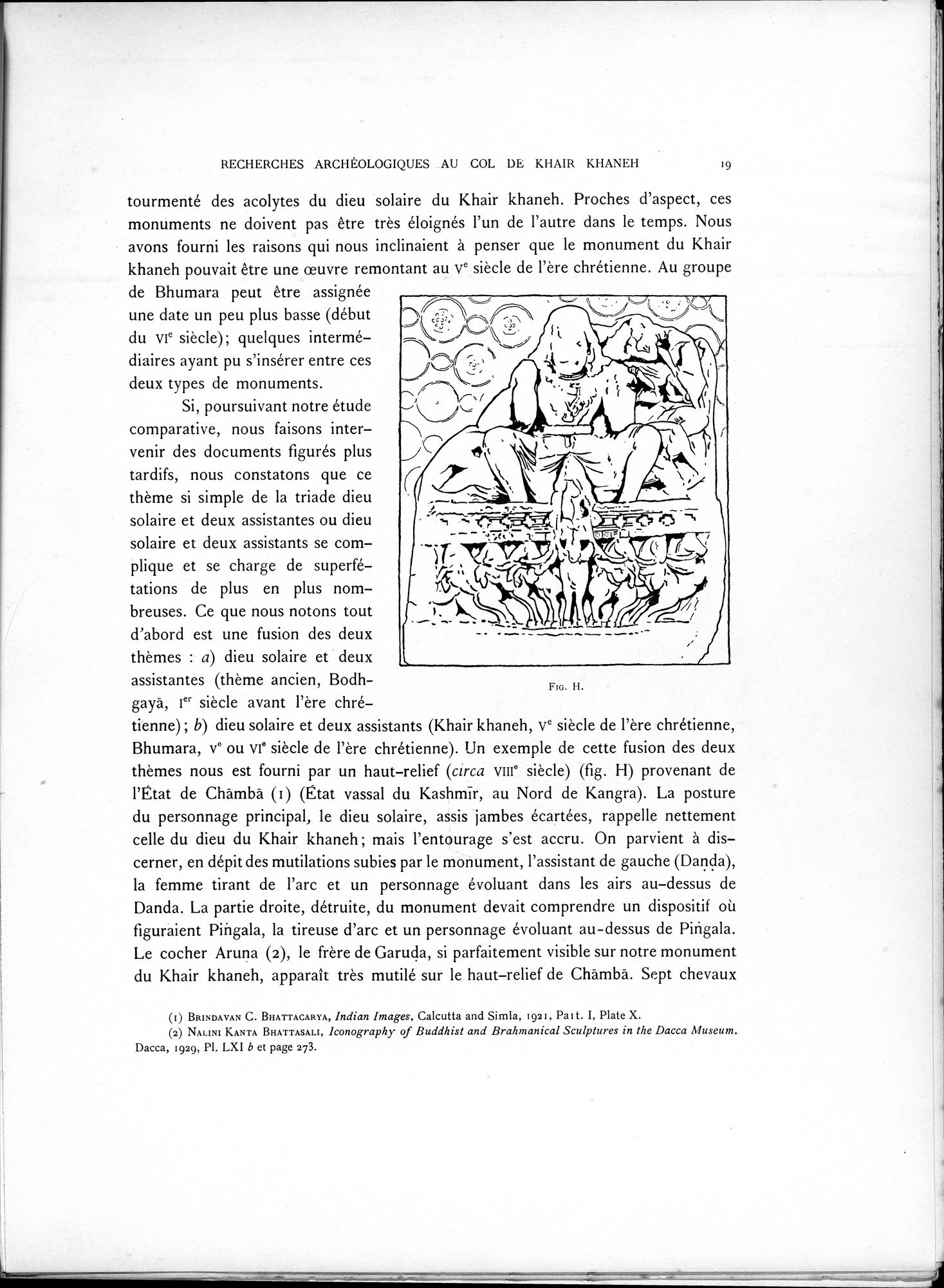 Recherches Archéologiques au Col de Khair khaneh près de Kābul : vol.1 / Page 29 (Grayscale High Resolution Image)