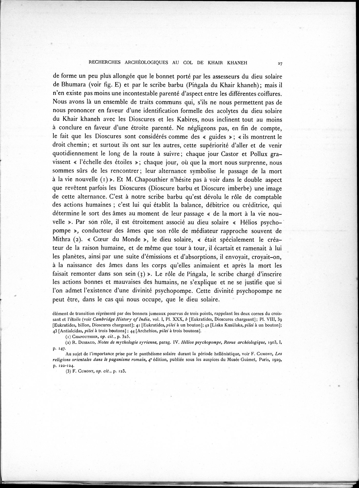 Recherches Archéologiques au Col de Khair khaneh près de Kābul : vol.1 / Page 37 (Grayscale High Resolution Image)