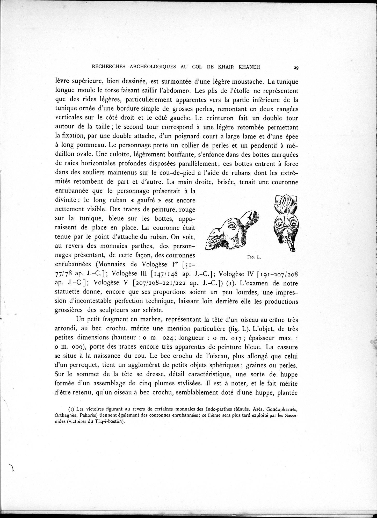 Recherches Archéologiques au Col de Khair khaneh près de Kābul : vol.1 / Page 39 (Grayscale High Resolution Image)