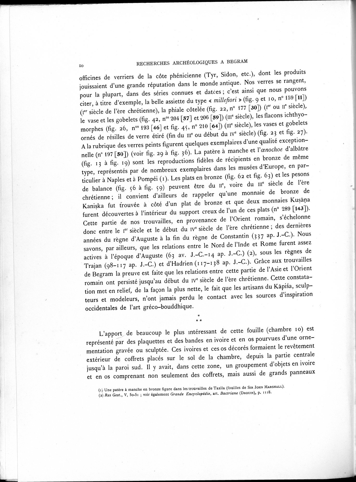 Recherches Archéologiques à Begram : vol.1 / 18 ページ（白黒高解像度画像）