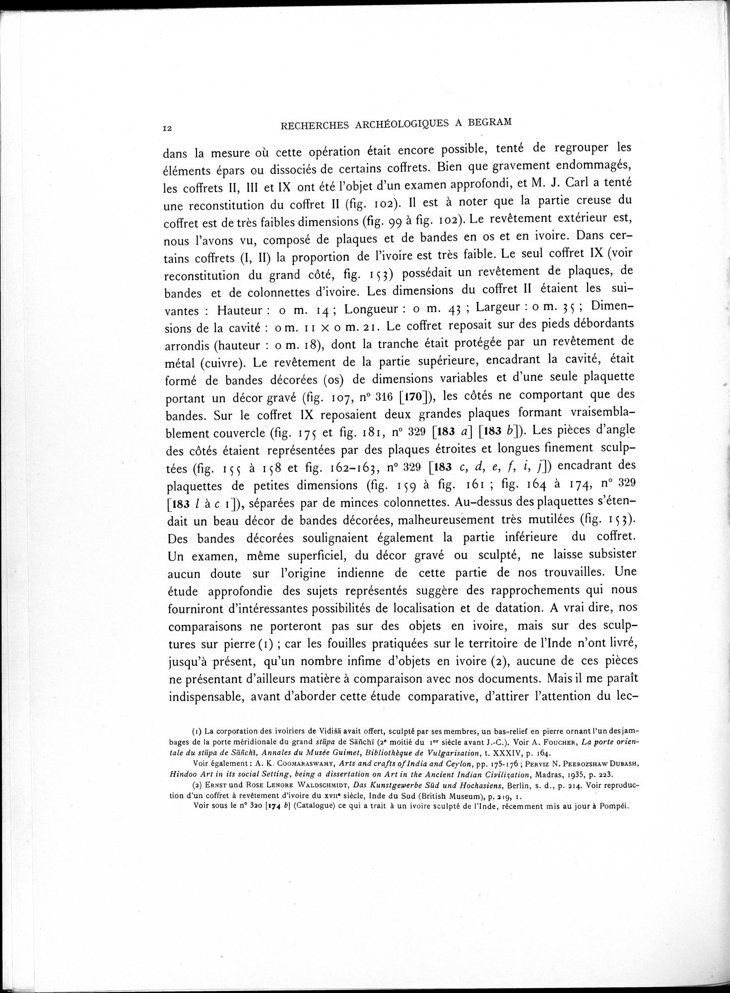 Recherches Archéologiques à Begram : vol.1 / 20 ページ（白黒高解像度画像）