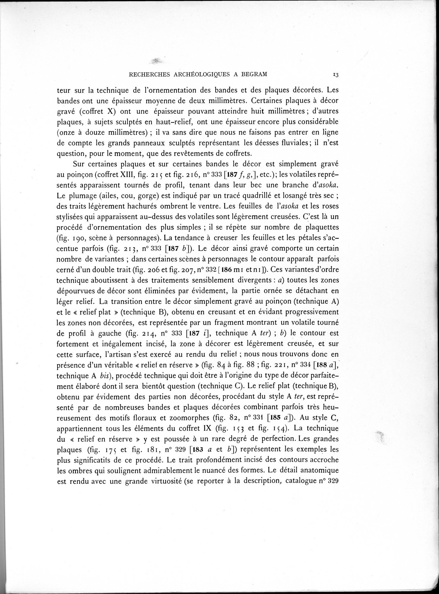 Recherches Archéologiques à Begram : vol.1 / 21 ページ（白黒高解像度画像）