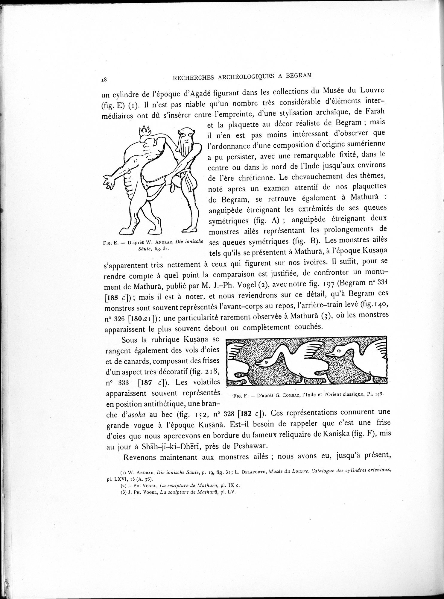 Recherches Archéologiques à Begram : vol.1 / Page 26 (Grayscale High Resolution Image)