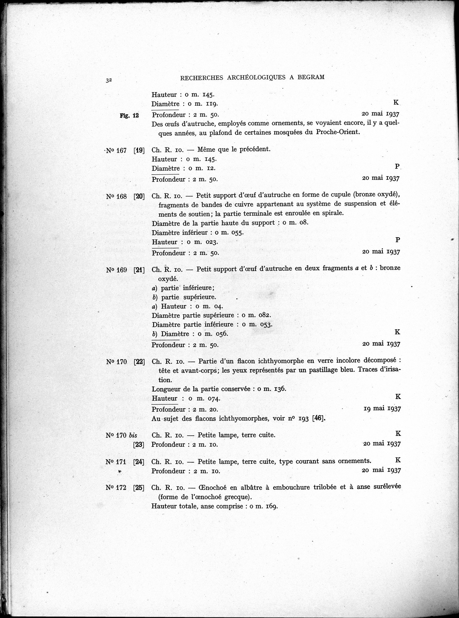 Recherches Archéologiques à Begram : vol.1 / 40 ページ（白黒高解像度画像）