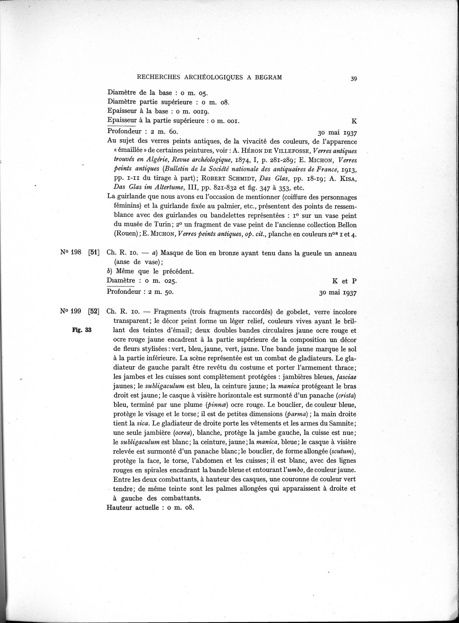 Recherches Archéologiques à Begram : vol.1 / 47 ページ（白黒高解像度画像）
