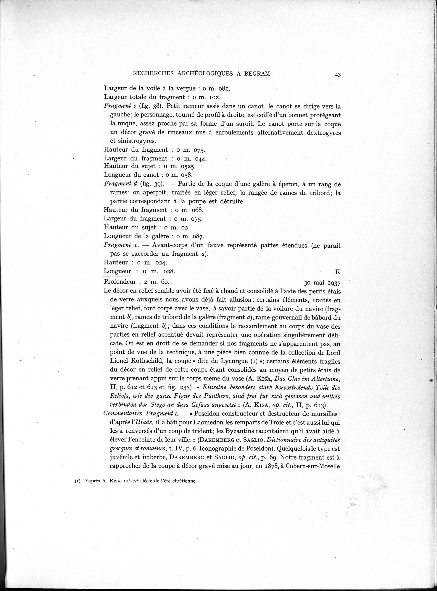 Recherches Archéologiques à Begram : vol.1 / 51 ページ（白黒高解像度画像）
