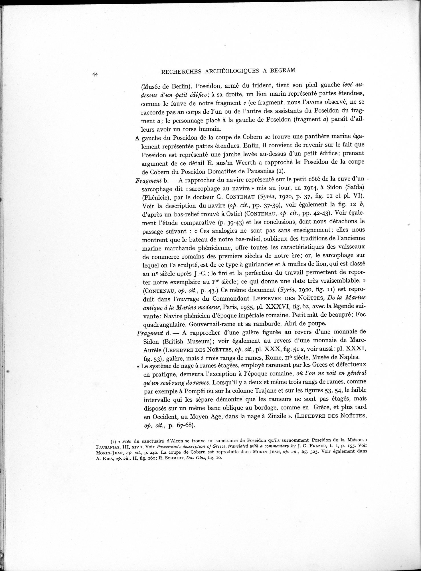 Recherches Archéologiques à Begram : vol.1 / 52 ページ（白黒高解像度画像）